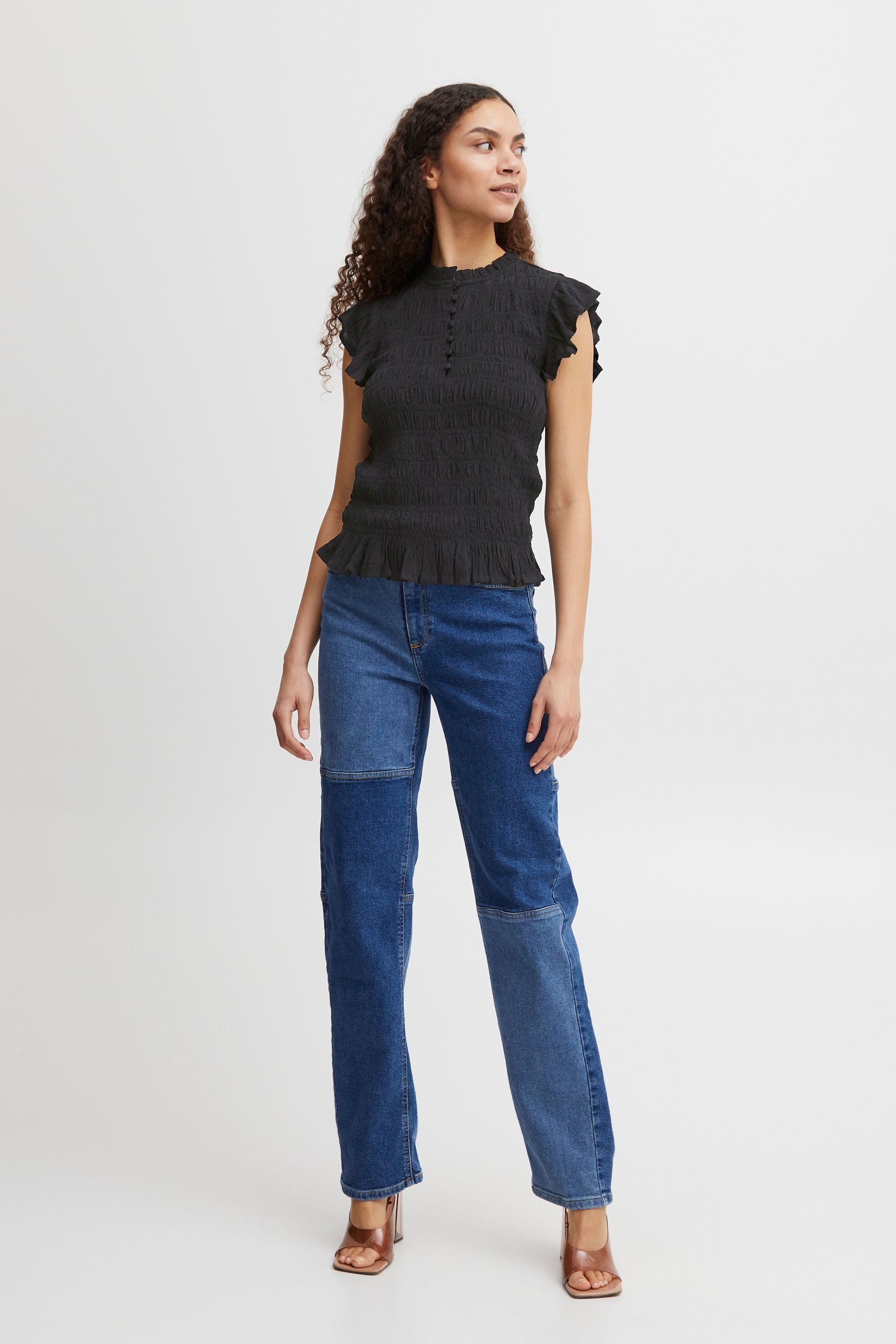b.young Kurzarmbluse BYFELICE VNECK TOP - günstig online kaufen