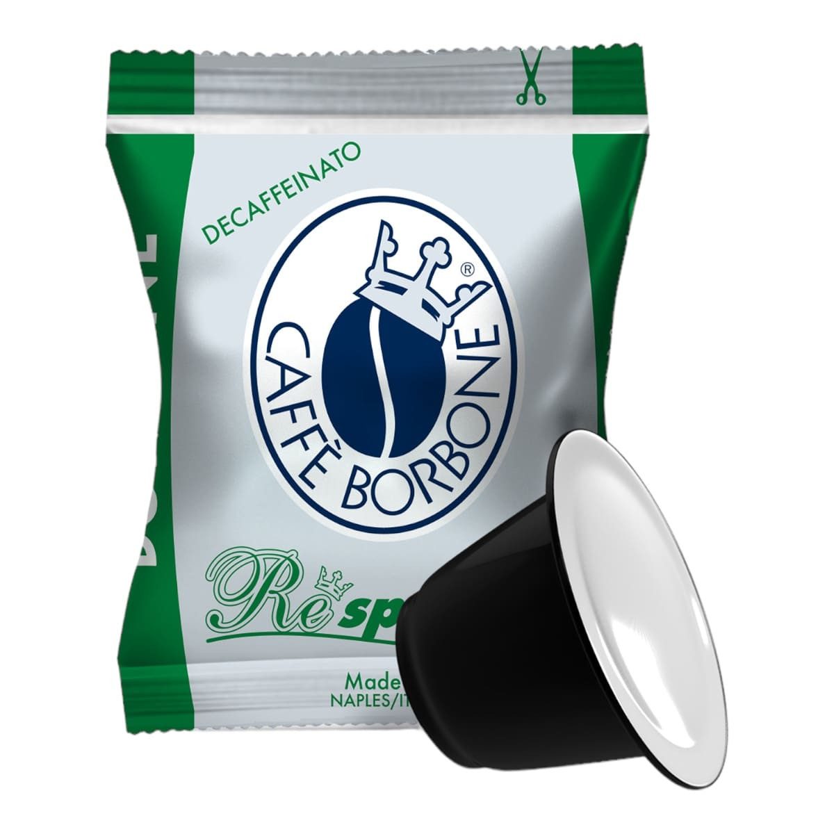 Caffè Borbone Kaffee Caffè Borbone Respresso Dek, Entkoffeinierte Kaffeemischung, (100 Kapseln - Kompatibel mit Nespresso®* Haushalts-Espressomaschinen)