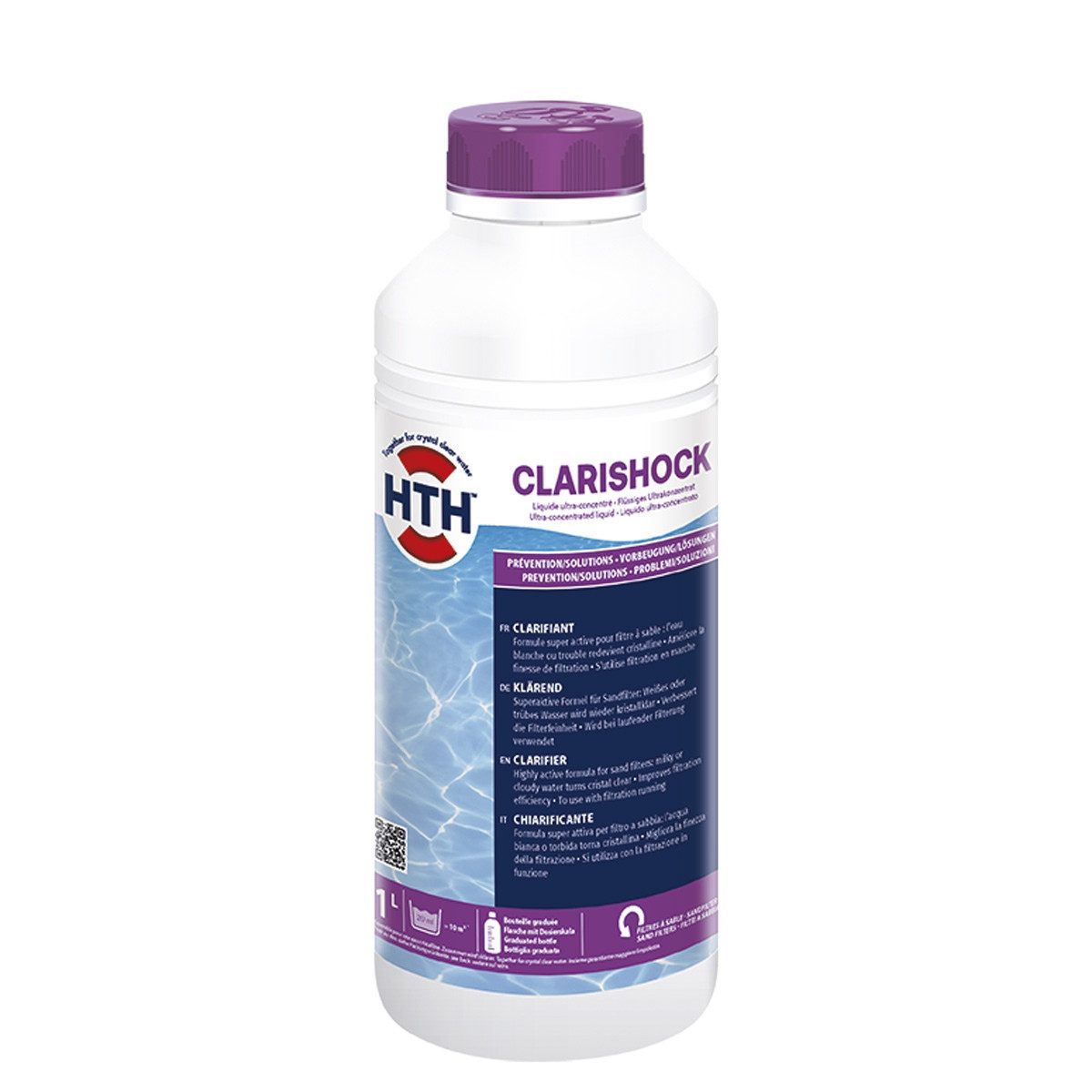 Poolpflege ClariShock 1 Liter Trübungsentferner flüssig gegen Schmutzpartikel
