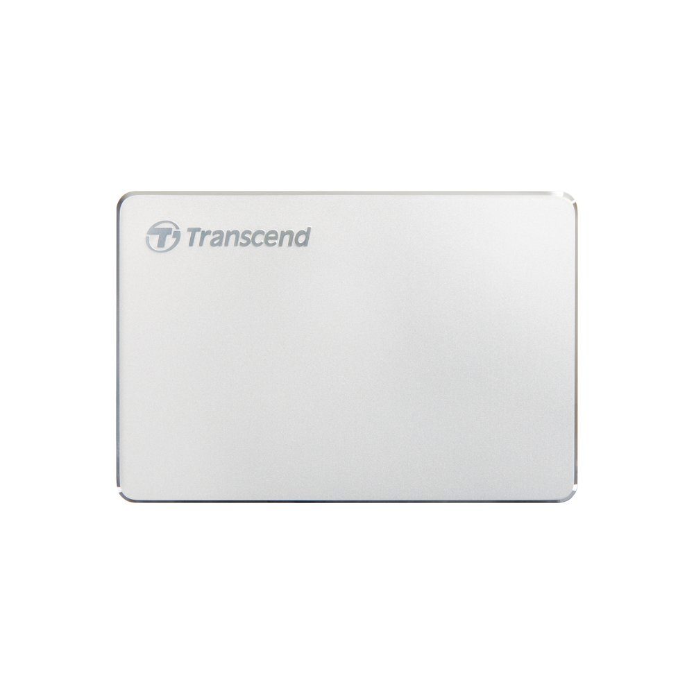 Transcend HDD externe Festplatte StoreJet 25C3 2,5 Zoll 1TB USB Typ C silber externe HDD-Festplatte
