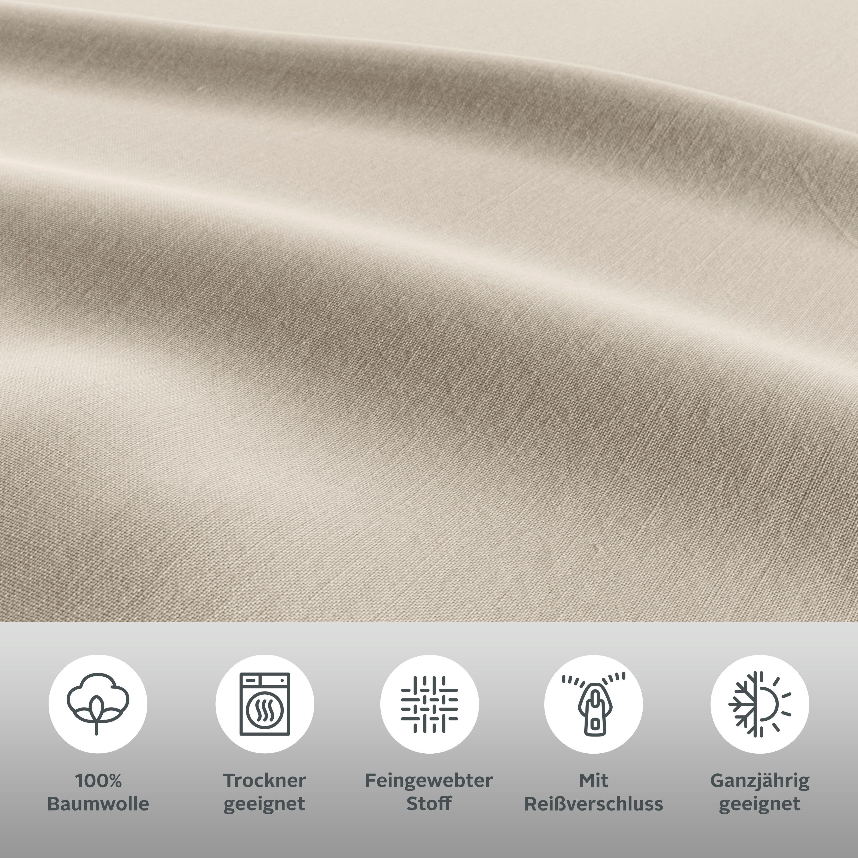 OTTO home Bettwäsche Luisa, Renforcé, 2 teilig, 100% Baumwolle, ab Gr. 135x200, auch in PREMIUM Qualitäten erhältlich