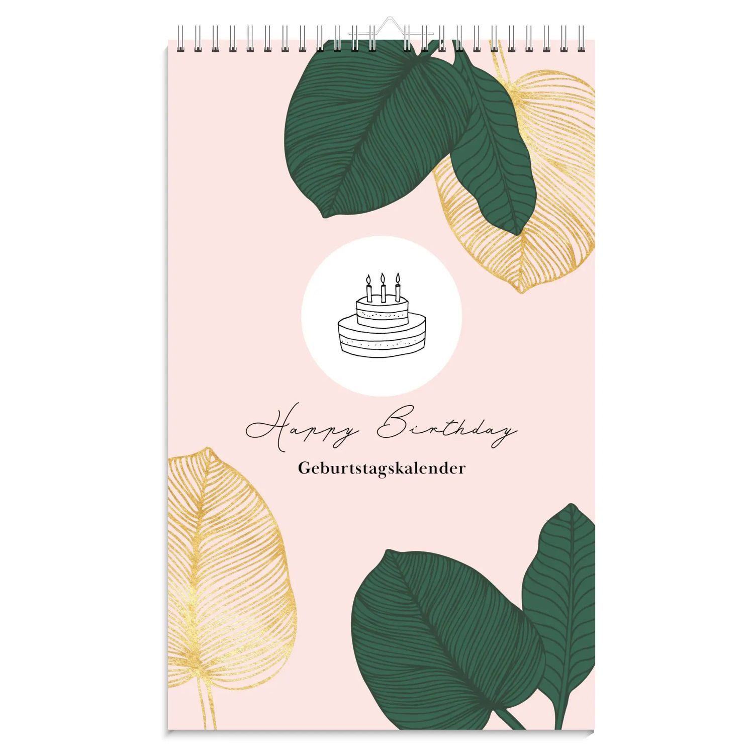 Nova Wandkalender Geburtstagskalender immerwährend, Jahresunabhängiger Kalender für...