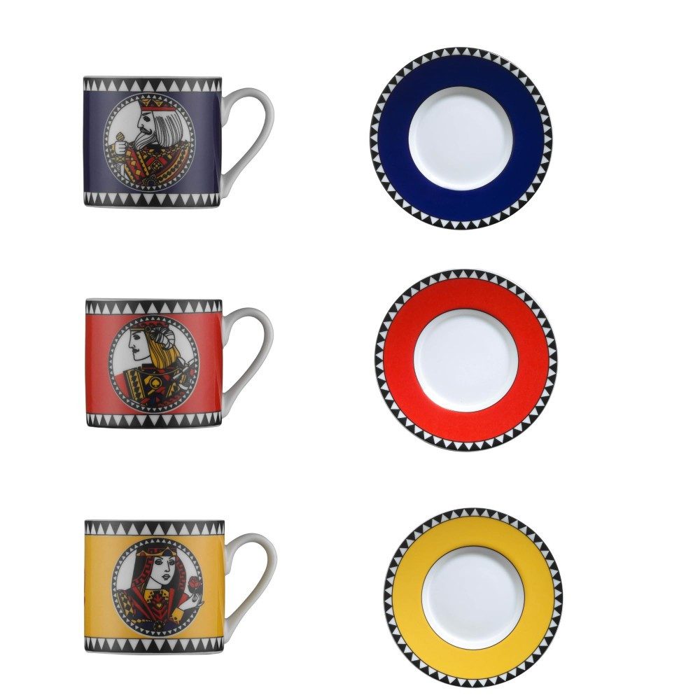 Kütahya Porselen Kaffeeservice Kütahya Porselen Briscambille Kaffeeservice 12-tlg. für 6 Personen, Porzellan