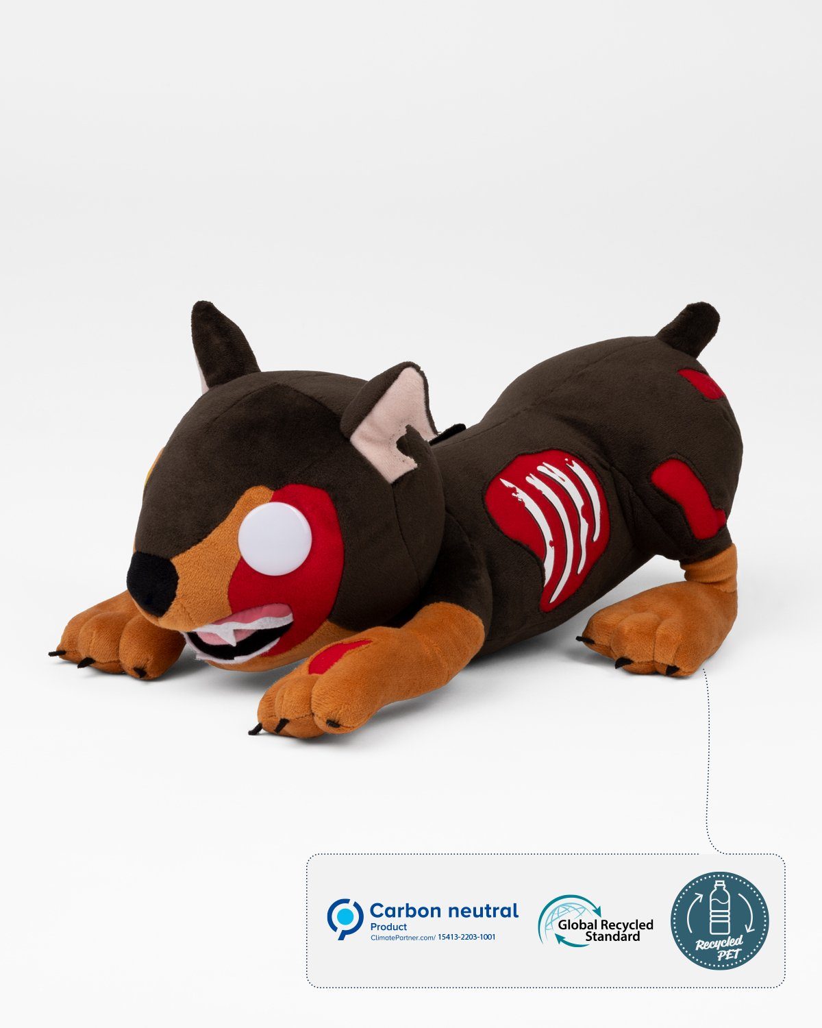 iTEMLAB Kuscheltier Resident Evil "Cerberus" Collectible, enthält recyceltes Material (Global Recycled Standard)