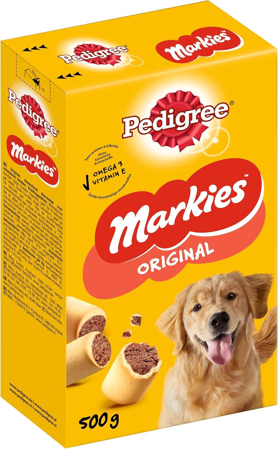 Pedigree PEDIGREE® MARKIES™ Original Karton 12 x 500g, Snack für: Hunde