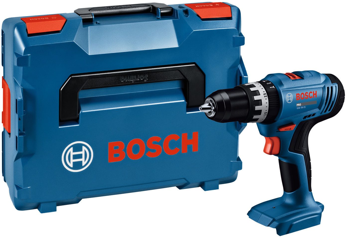 Bosch Professional Akku-Schlagbohrschrauber GSB 18V-25 solo, inkl. L-BOXX, ohne Akku und Ladegerät