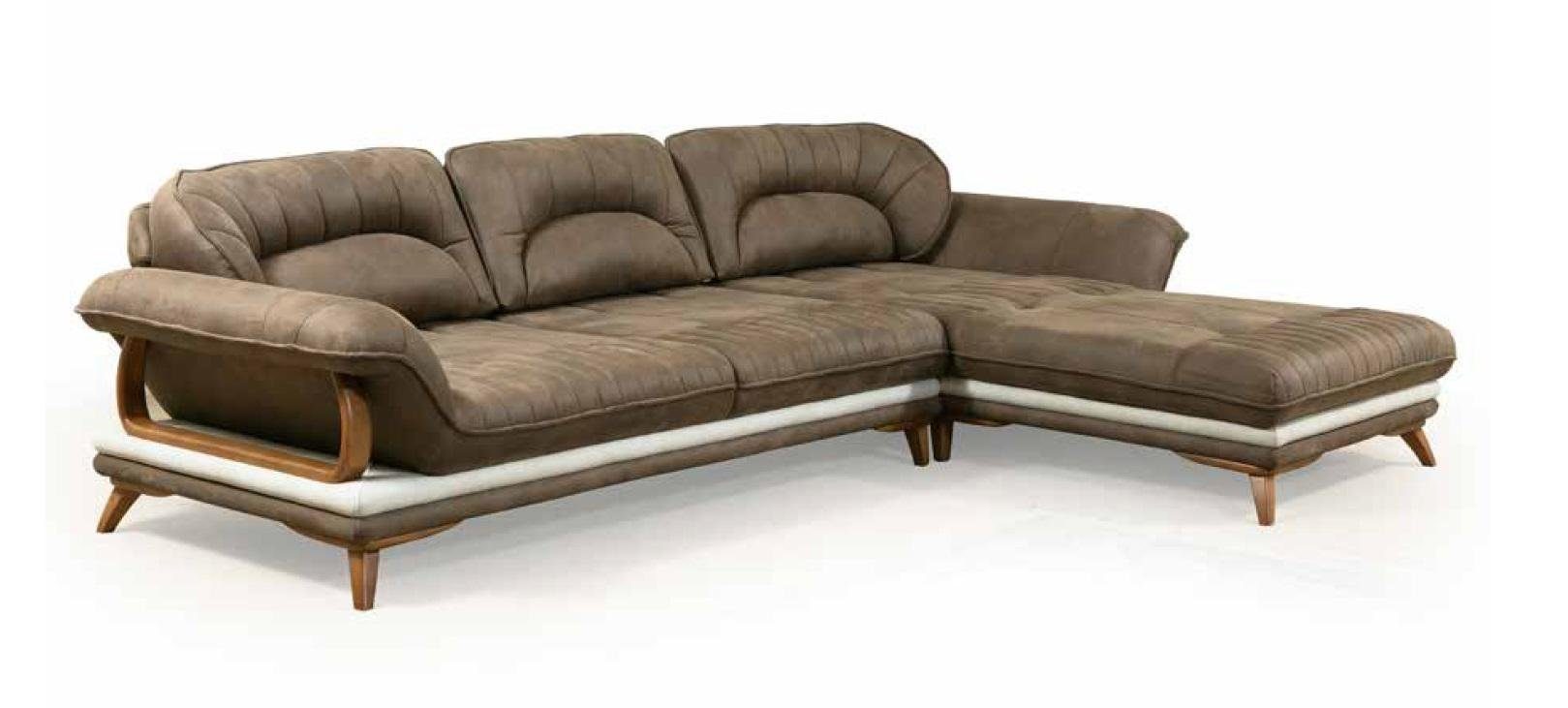 JVmoebel Ecksofa Ecksofa Wohnlandschaft Polster Ecksofa Stoff Couch Garnitur Luxus, Made in Europe