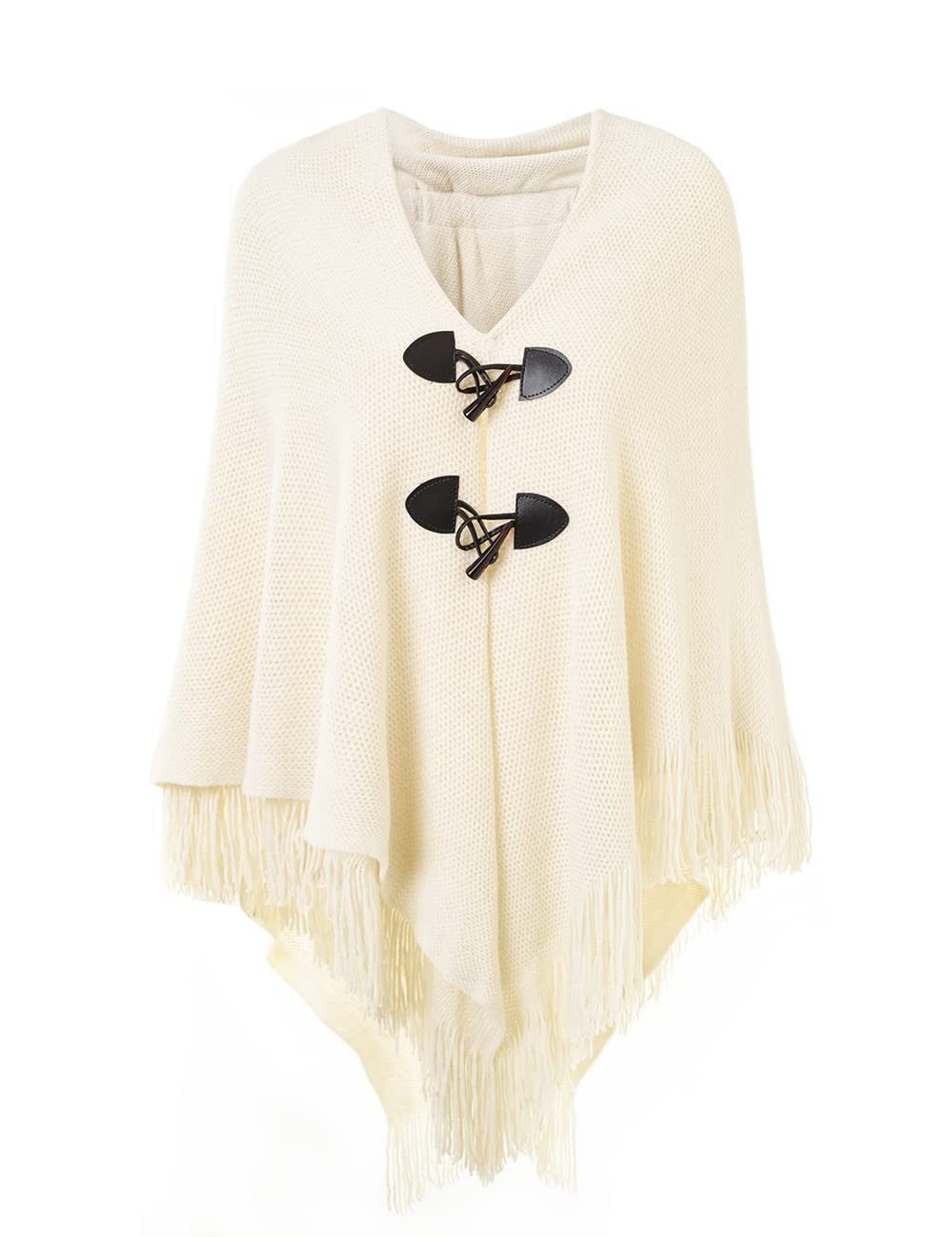 Autrucker Poncho Damen Poncho Schal, Kuscheliges Oversize Cape mit offener Front (1-St) Weicher Schulterumhang für Herbst und Winter