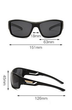 Fivejoy Pilotenbrille Herren Sportbrille Polarisierte Sonnenbrille UV400 Schutz Fahrerbrille (1-St)