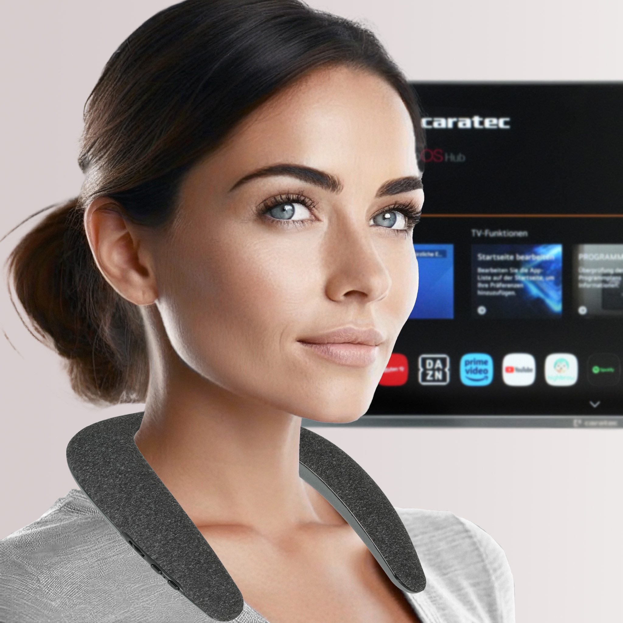 Caratec Carasnake, Nackenlautsprecher mit Bluetooth Wireless Lautsprecher