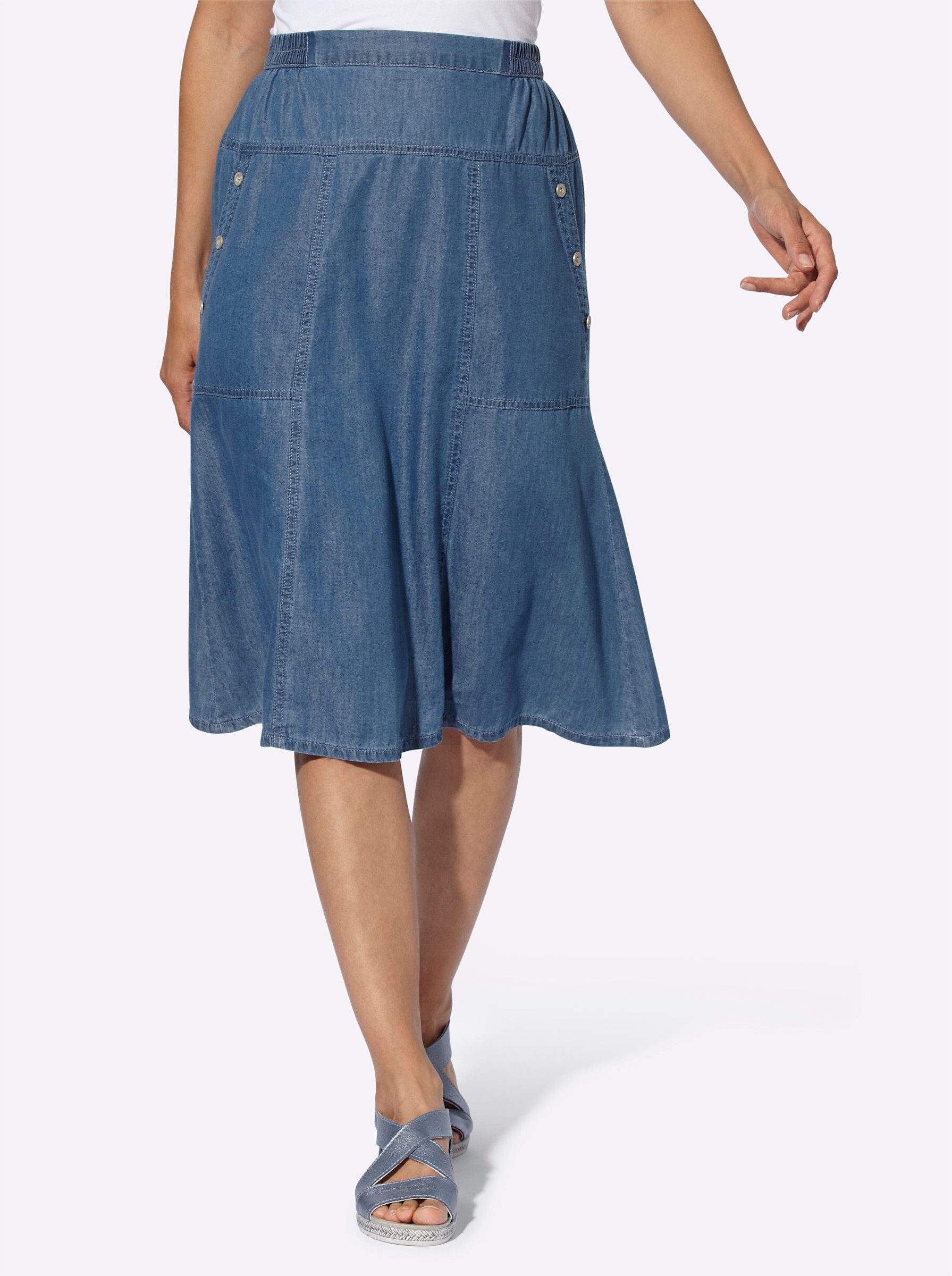 Witt A-Linien-Rock Jeans-Rock günstig online kaufen