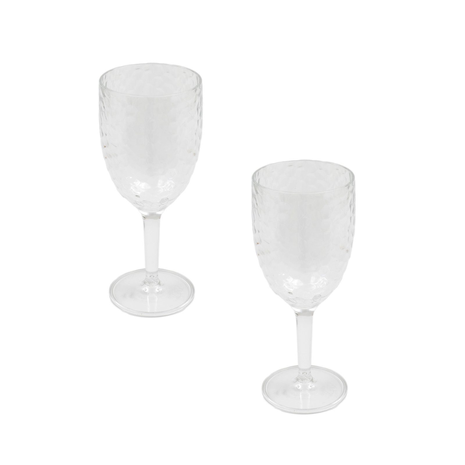 Neuetischkultur Sektglas Sektglas 2er Set Kunststoff mit Blaseneffekt, Kunststoff, Champagnerglas