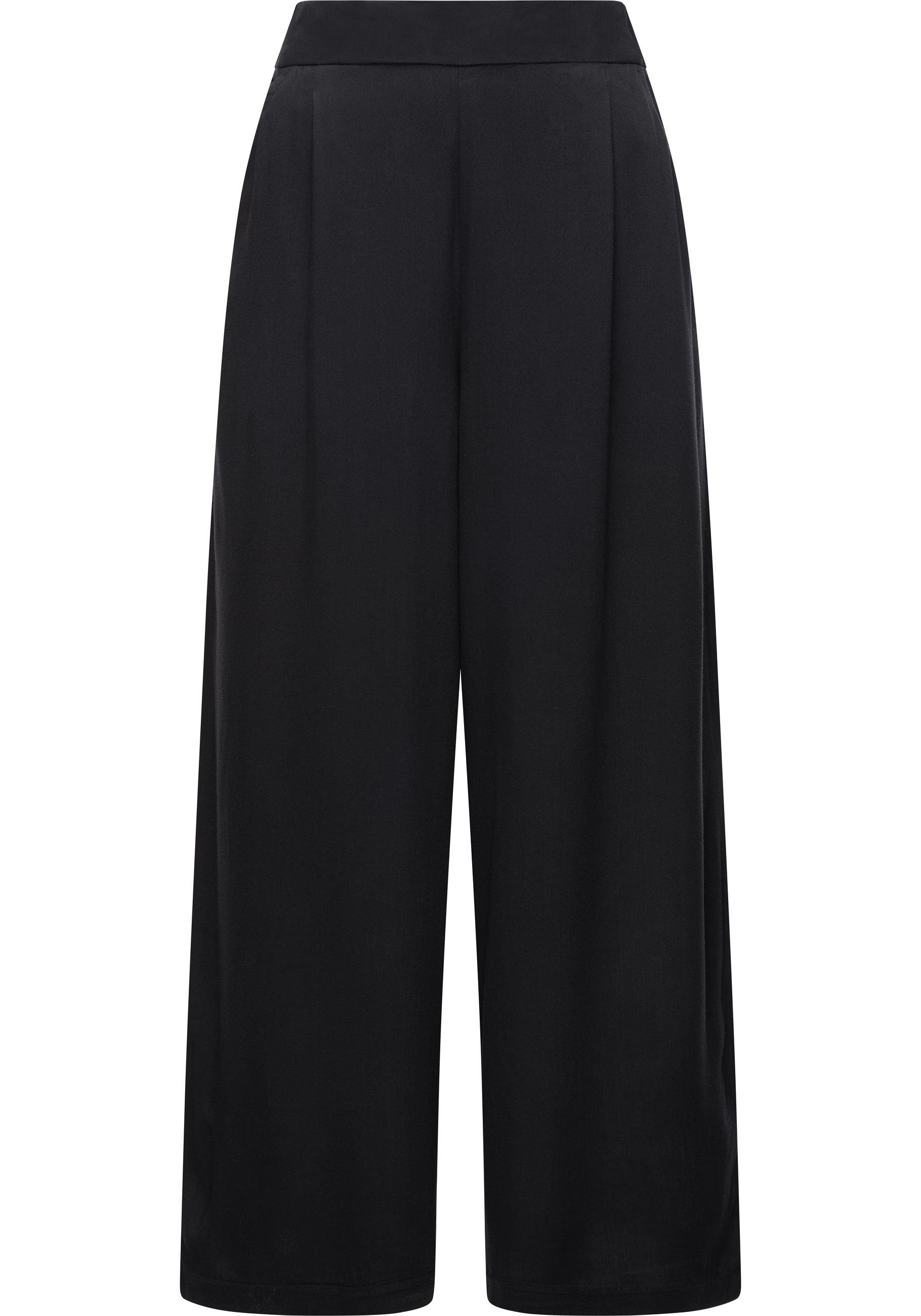 Ragwear Stoffhose Loggan Stylische Culotte Hose mit Gürtel schwarz