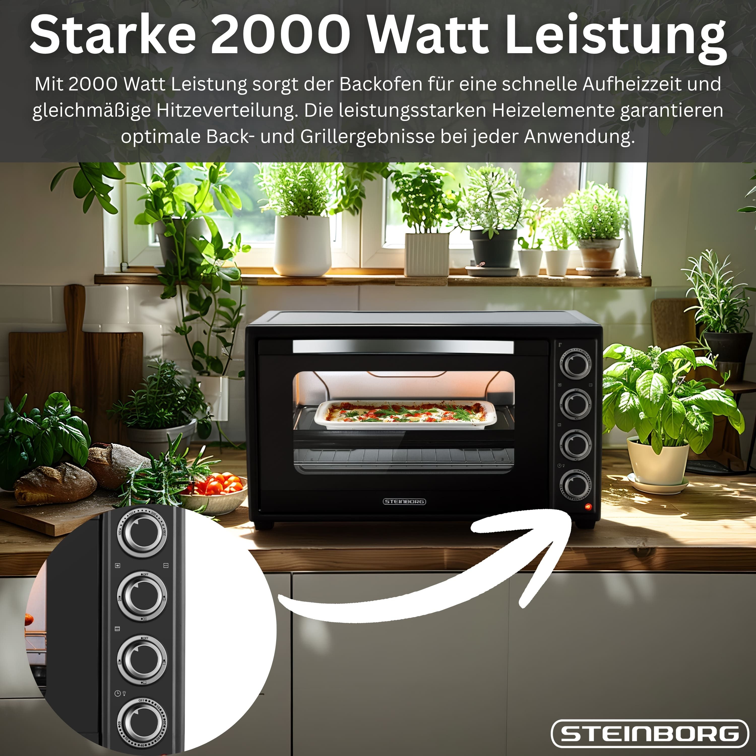 STEINBORG Minibackofen SB-3019, 60L