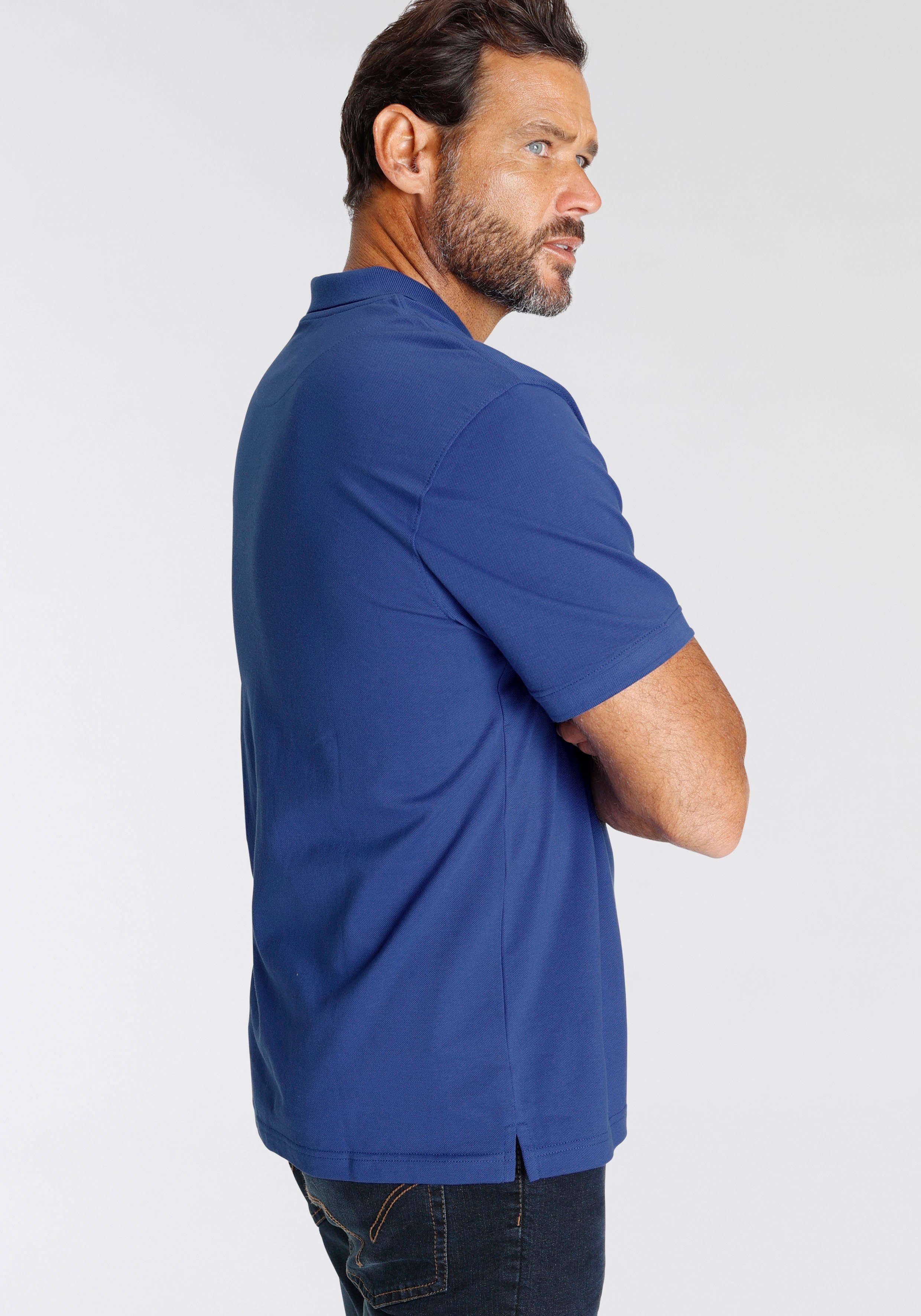 Man's World Poloshirt Kurzarm, lockere Passform, unifarben