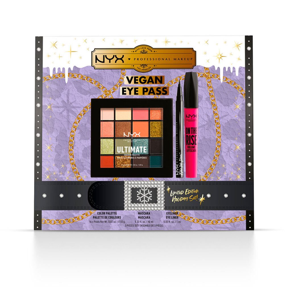 Nyx Professional Make Up Lidschatten Vegan Eye Pass Limited Edition Lote 3 Piezas