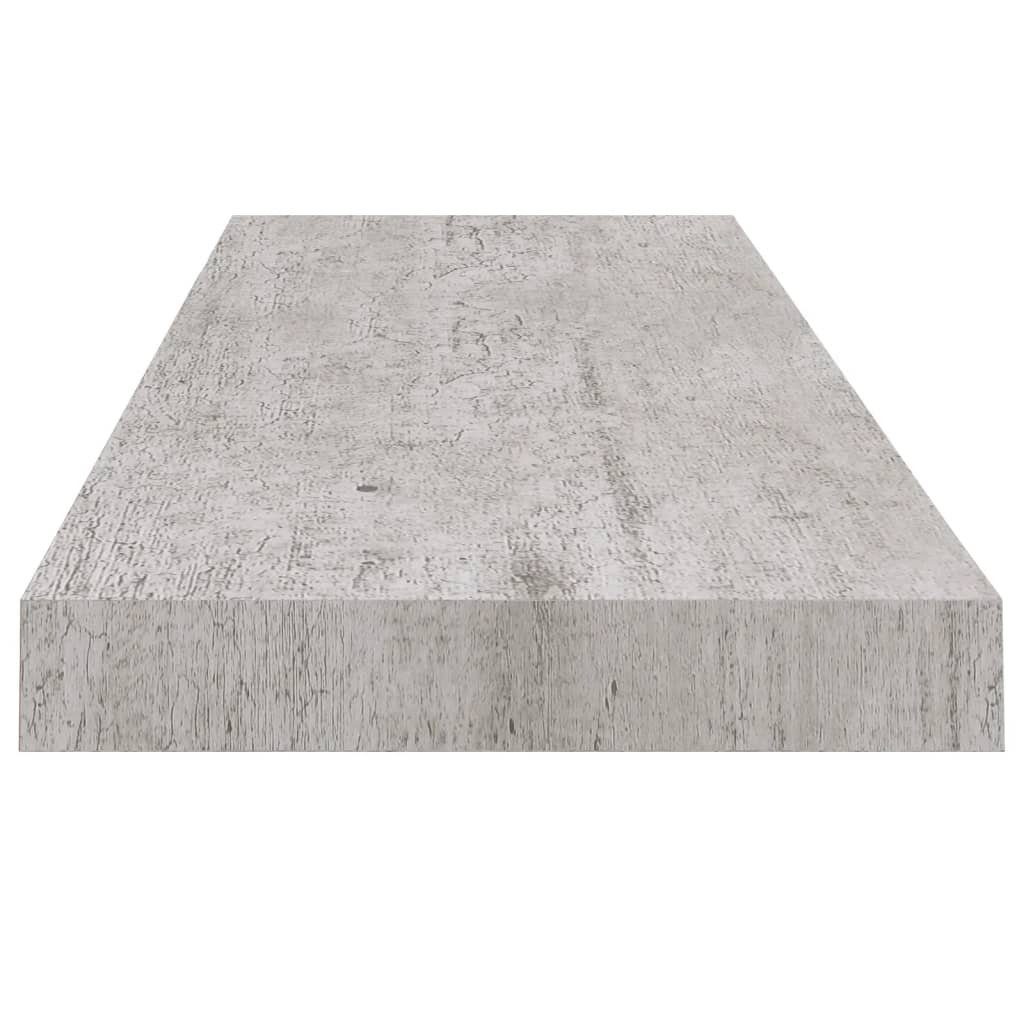 Betongrau Wandboard Schweberegal vidaXL Wandablage Hängeregal 2 Regal Stk Wandregal