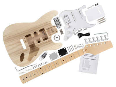 Rocktile E-Gitarre »DIY PST Bausatz E-Gitarre - "Do-it-yourself" Bausatz PST-Style - Korpus: Paulownia - Hals: Ahorn geschraubt - Griffbrett: Ahorn«