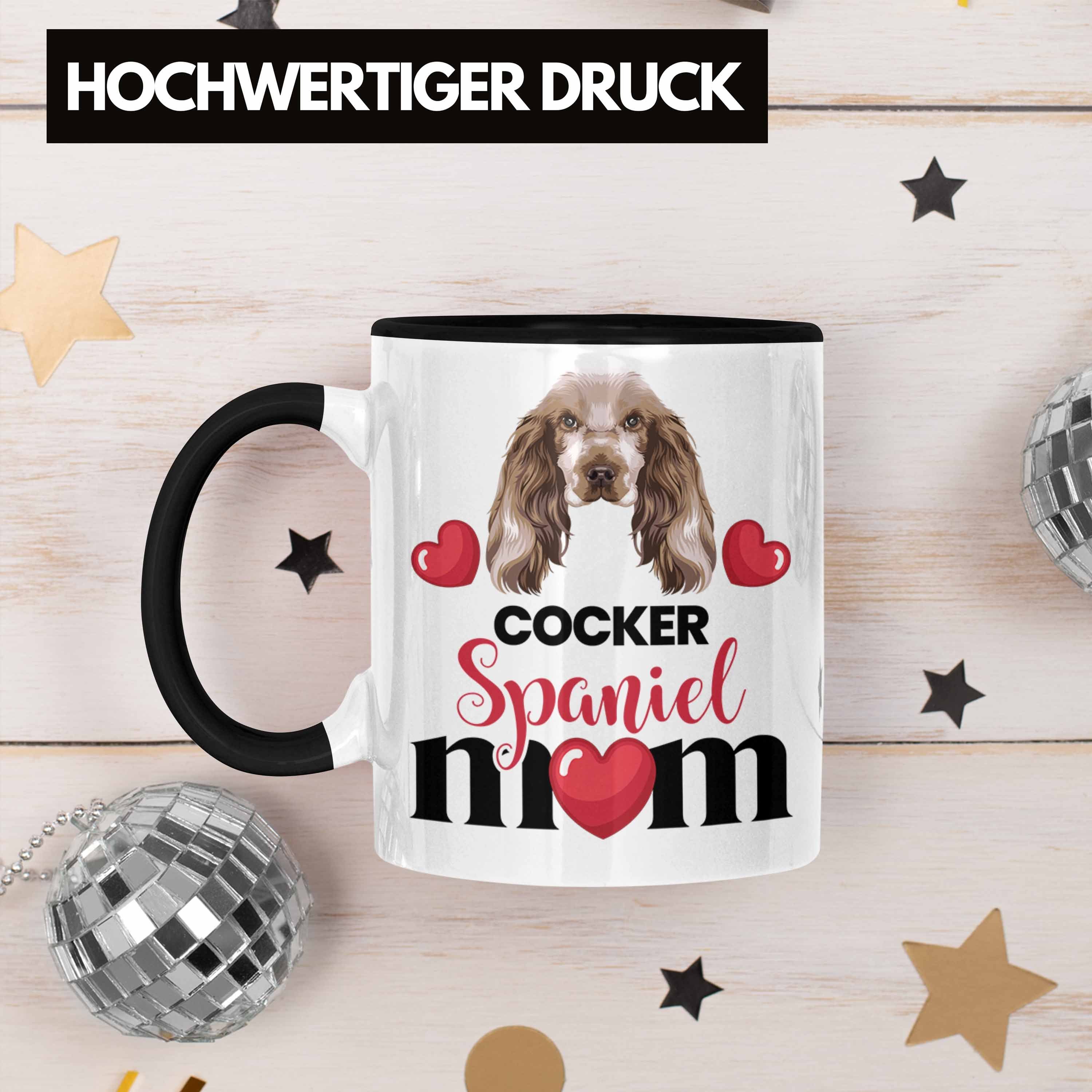 Spruch Tasse Tasse Cocker Mom Schwarz Besitzer Geschenk Lustiger Spaniel Gesche Mama Trendation