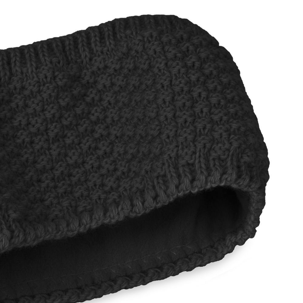 Fleece-Futter schwarz Damen Ohrenwärmer Neverless Herbst Headband Stirnband Neverless® Winter Strick Knite Stirnband