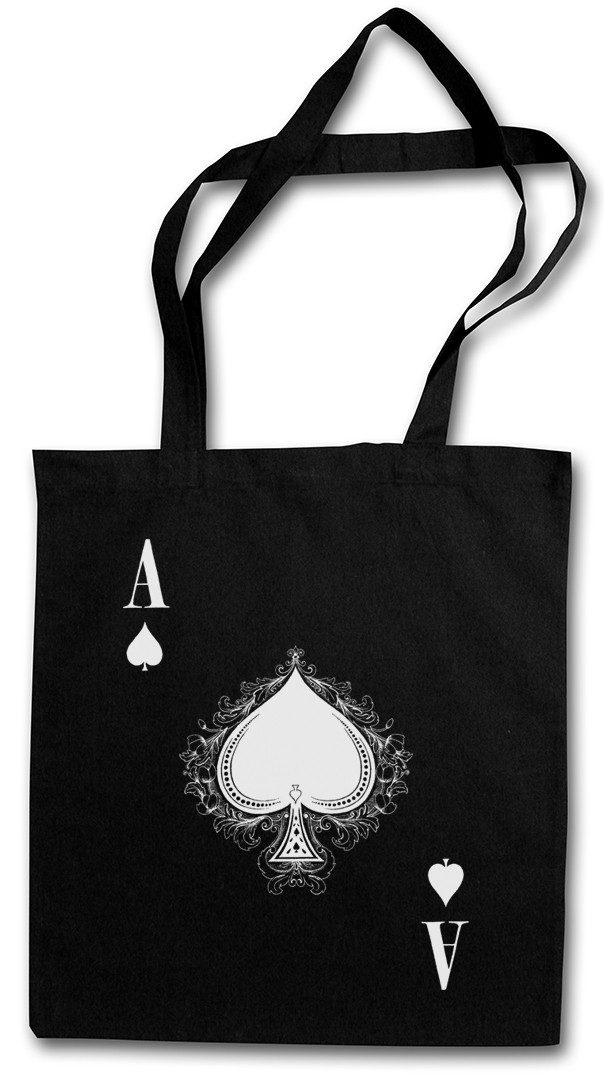 Beuteltasche Ace Of Spades IV Stofftasche Spade Ace Poker Card Casino Karte Royal