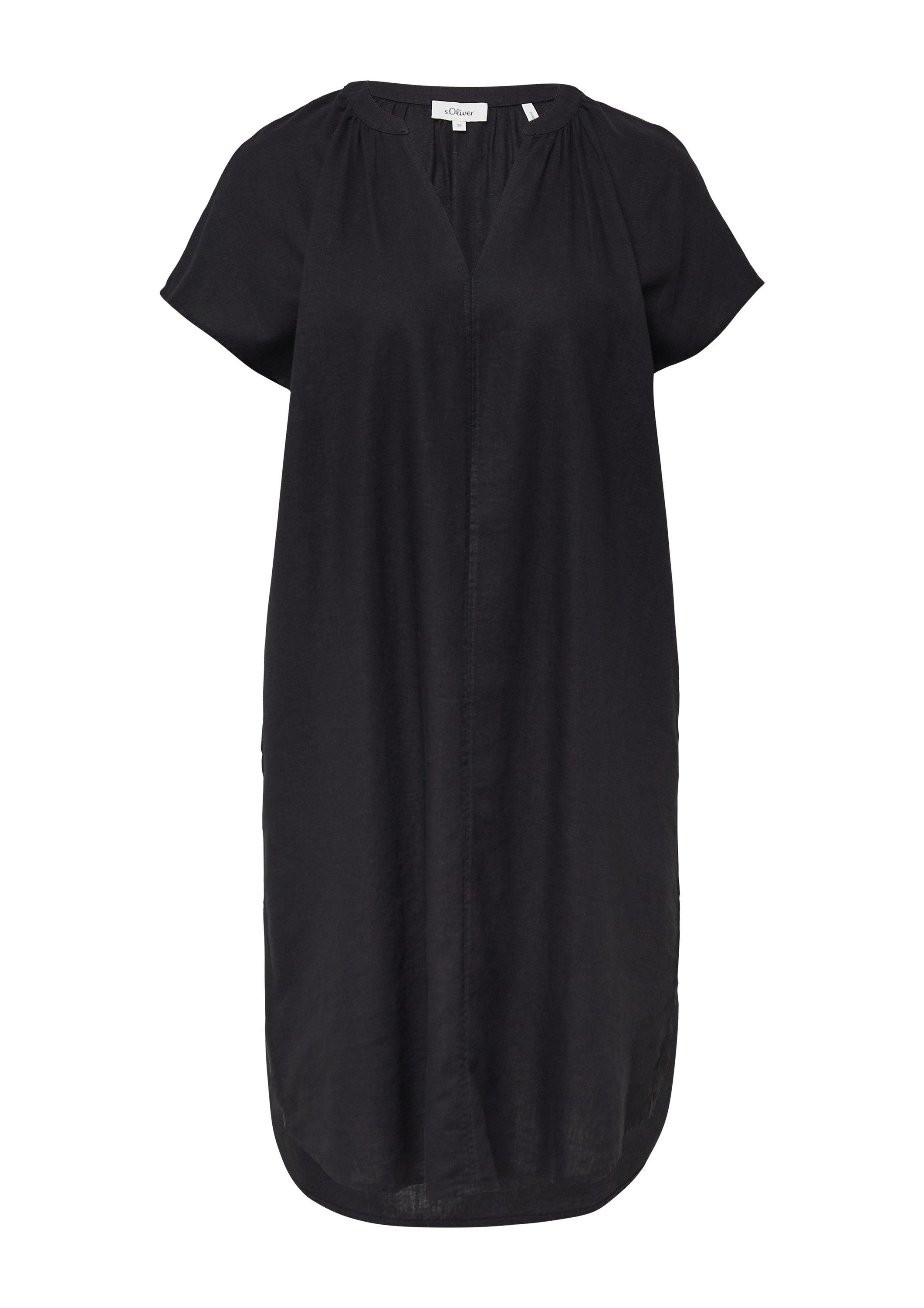 s.Oliver Minikleid Kleid Blusenkleid aus Leinenmix mit Eingrifftaschen günstig online kaufen