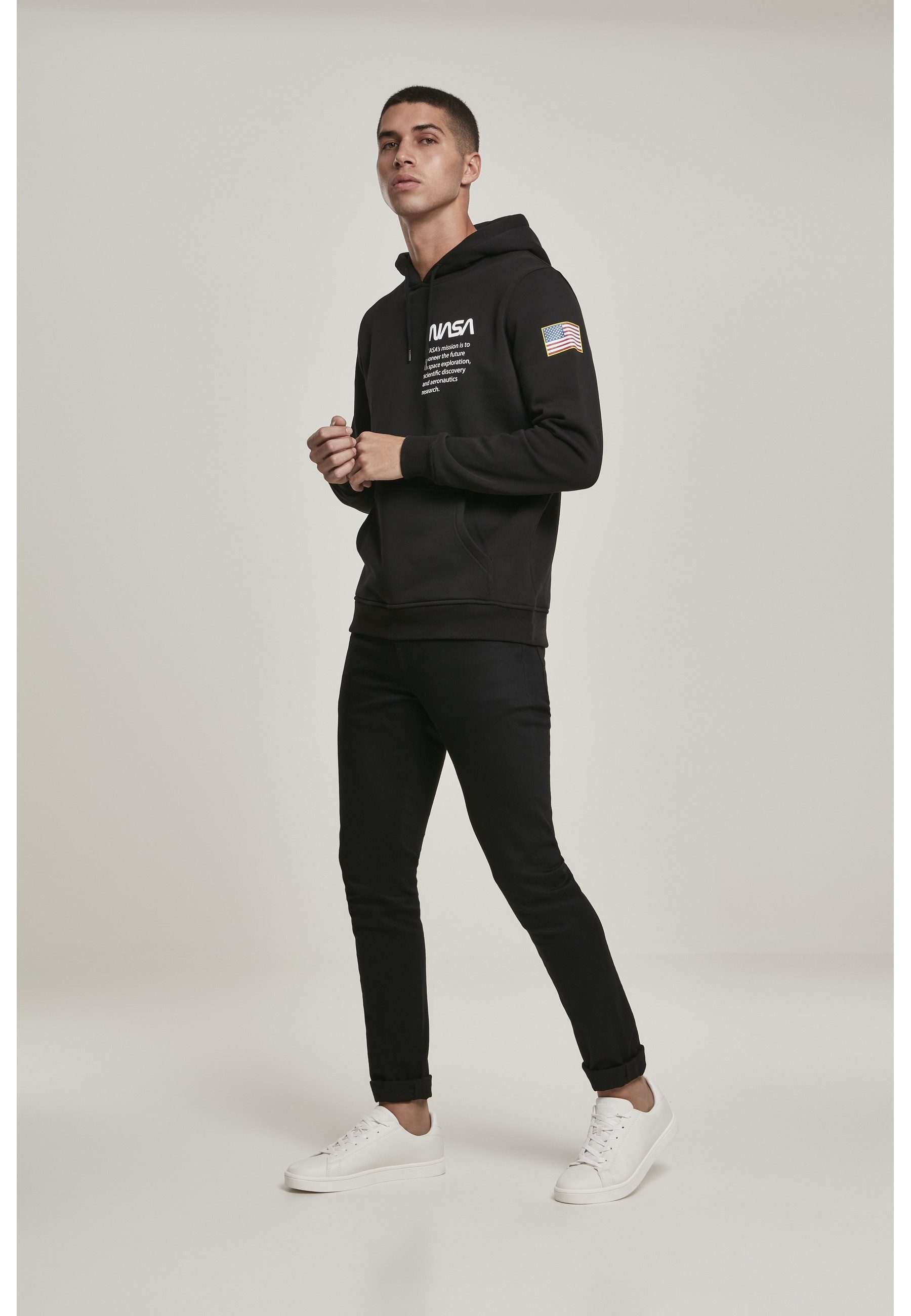 MisterTee Rundhalspullover MisterTee Herren NASA Definition Hoody (1-tlg)