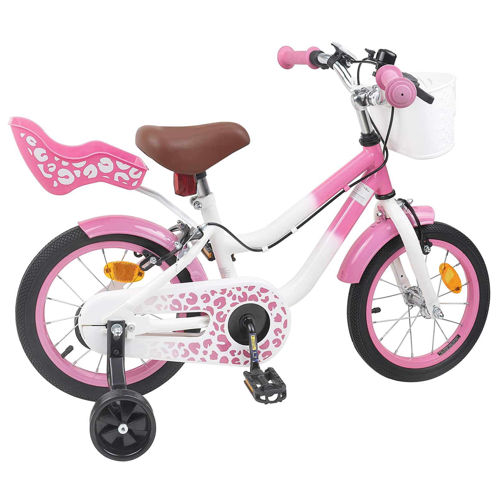 vidaXL Kinderfahrrad 90 x 49 x 67,5 cm Kinderfahrrad Mit Stützrädern 12 Zoll für 2-4 Jahre