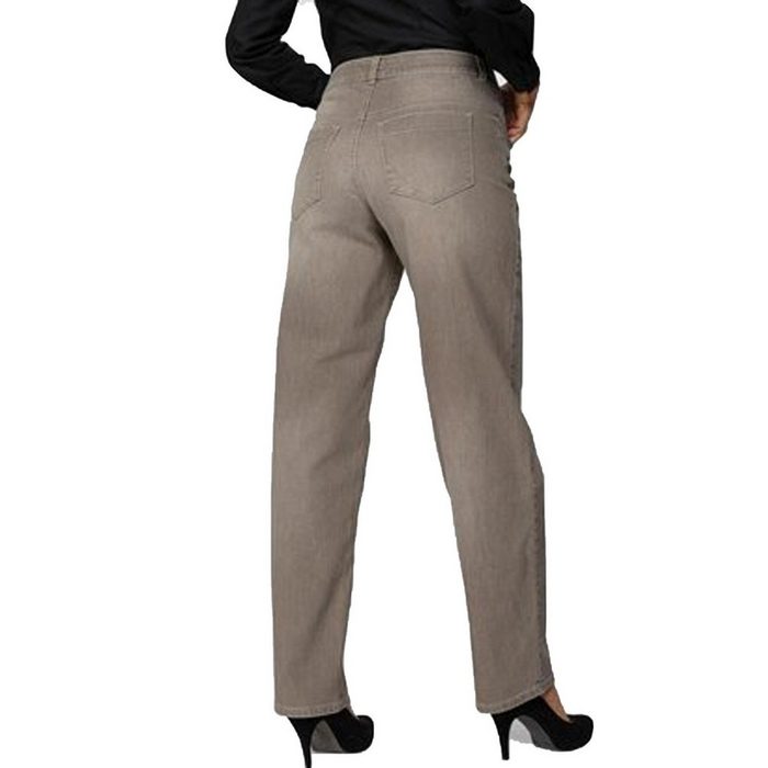 MAC Stoffhose MAC Jeans Garcia feminine Damen Hose im Five-Pocket-Style Freizeit-Jeans Beige