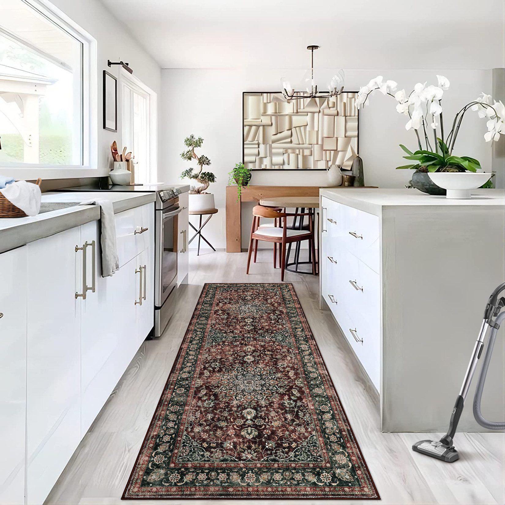 GarveeMore Teppich Teppich Wohnzimmer Waschbarer Vintage günstig online kaufen