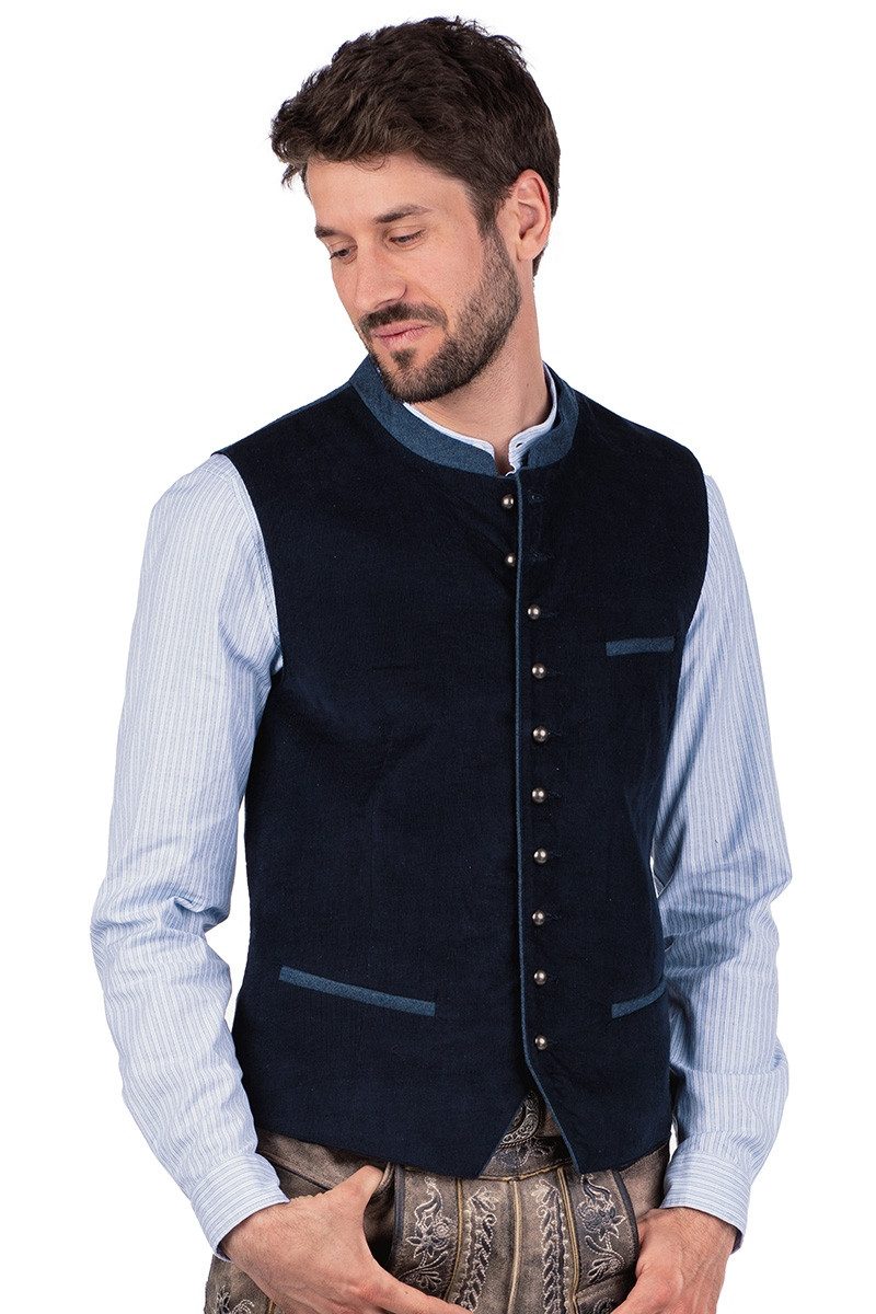 Trachtenweste Cordweste - NICO - marine/jeans