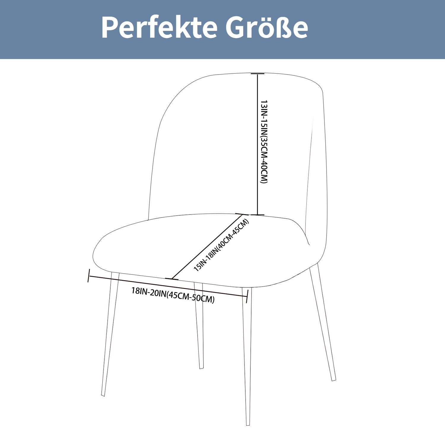 BYSURE Stuhlbezug, Bogenförmiger Stuhlbezug, elastische Esszimmerstuhlmatte günstig online kaufen