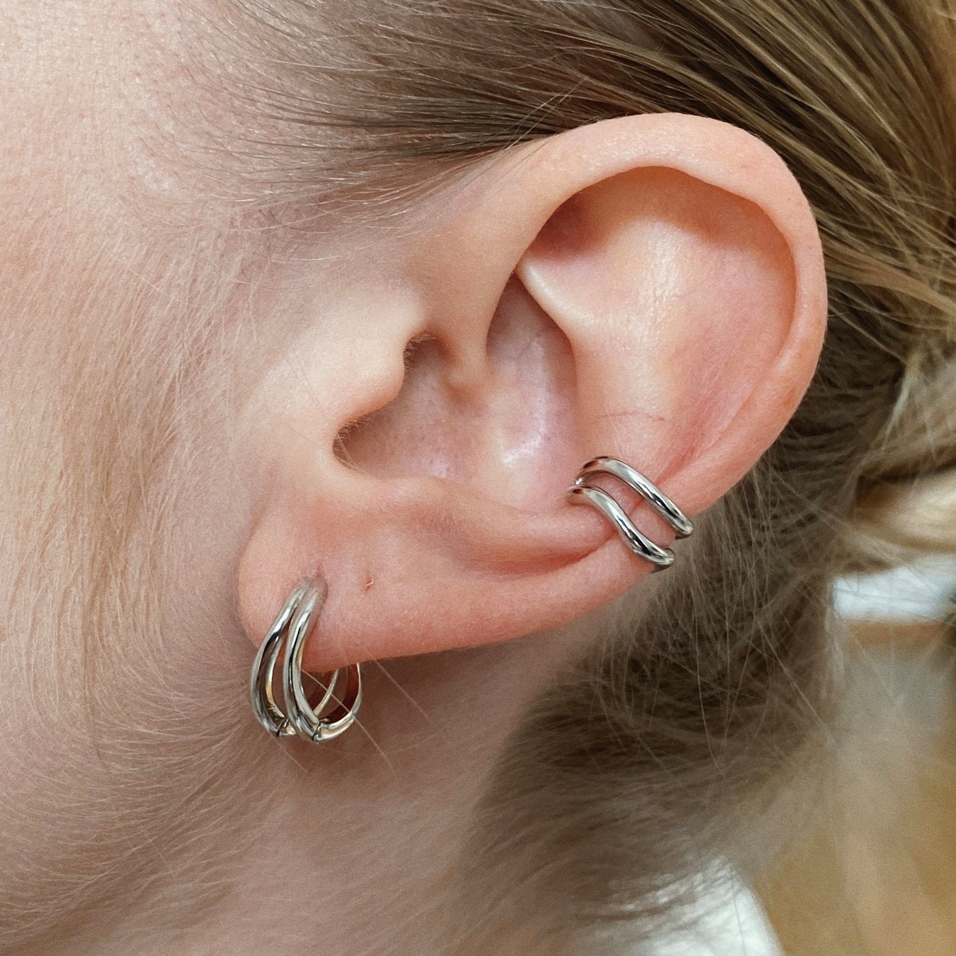 Brandlinger Paar Creolen Ohrringe Salzburg, doppelte günstig online kaufen