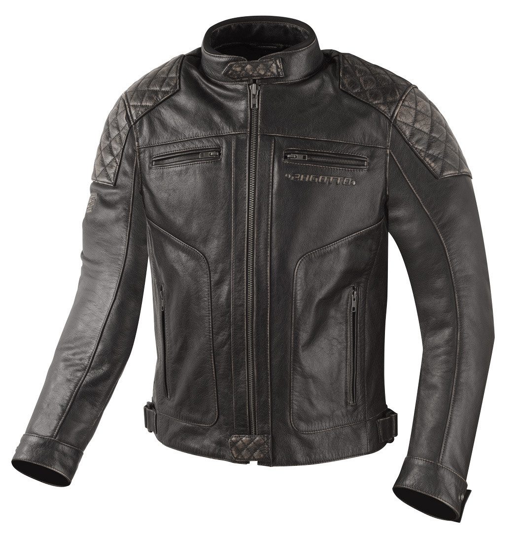 Bogotto Motorradjacke Quick-R Motorrad Lederjacke herausnehmbares Innenfutter