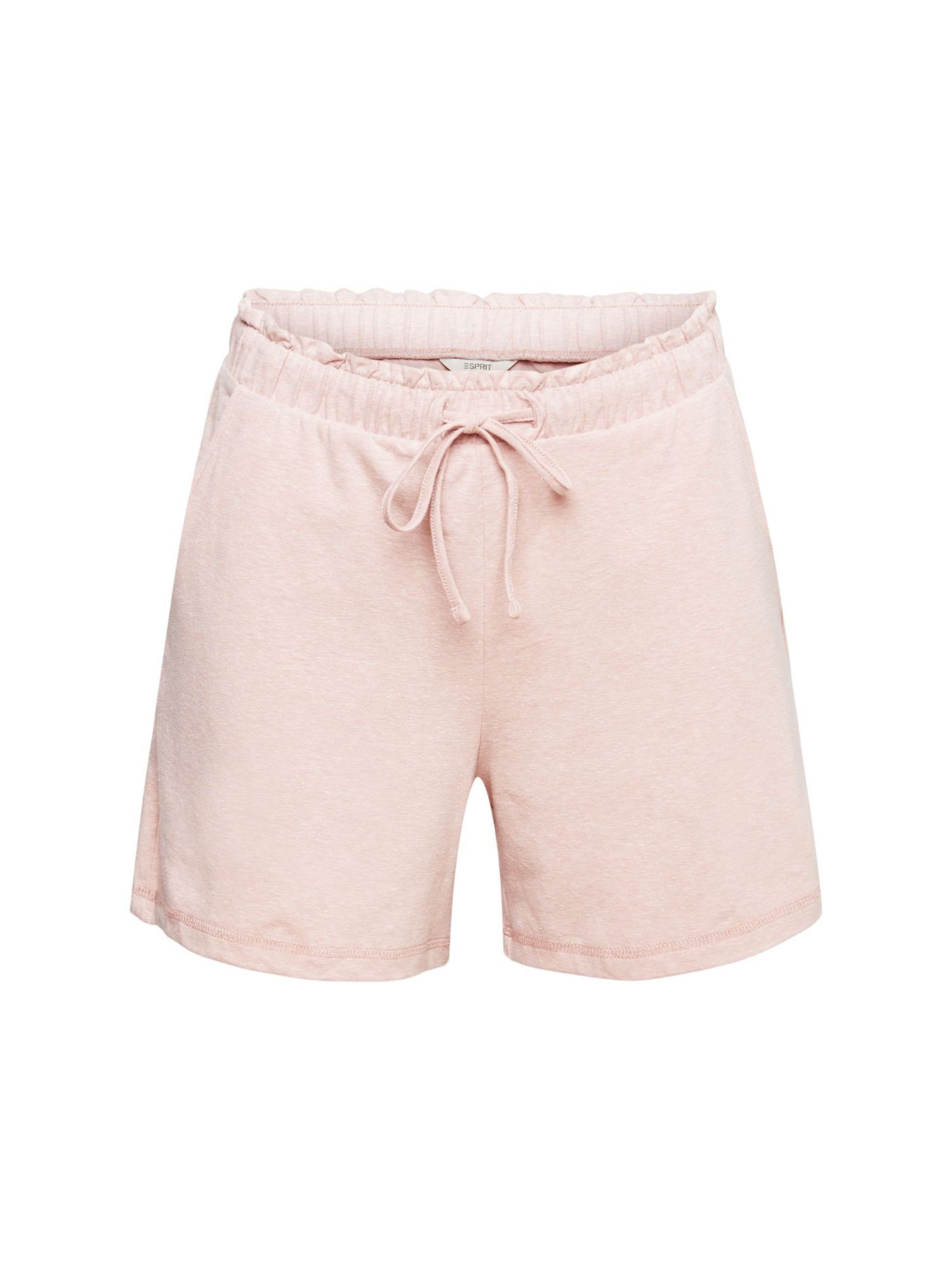 Esprit Schlafhose Jersey-Shorts mit elastischem Bund OLD PINK