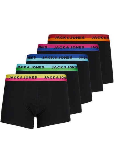 Jack & Jones Boxershorts JACCOLOR WB TRUNKS 5 PACK (Packung, 5-St)