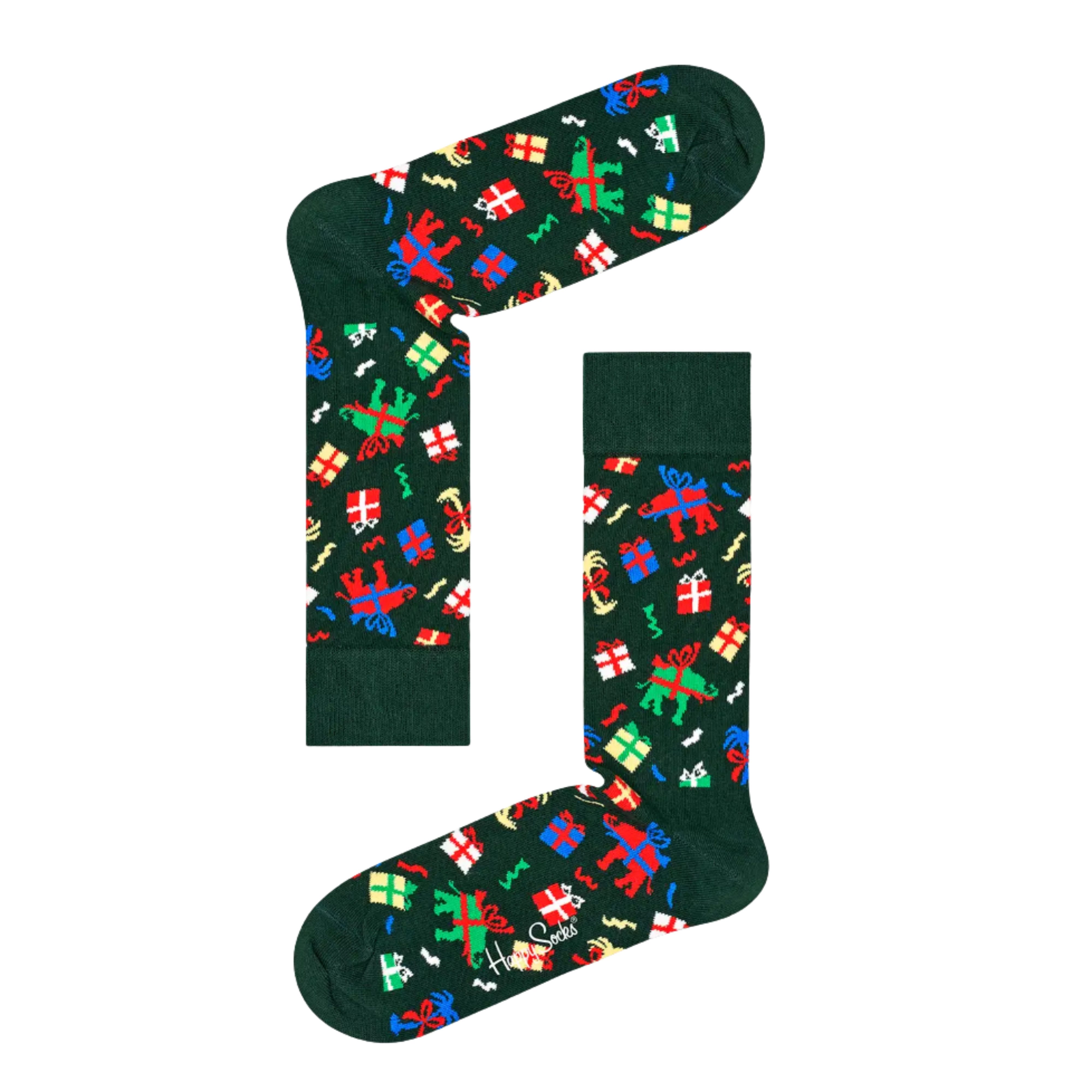 Happy Socks Socken 3er Pack Baumwoll Socken (Gr. 36-40) mit Motiv, Geschenk, Weihnachten