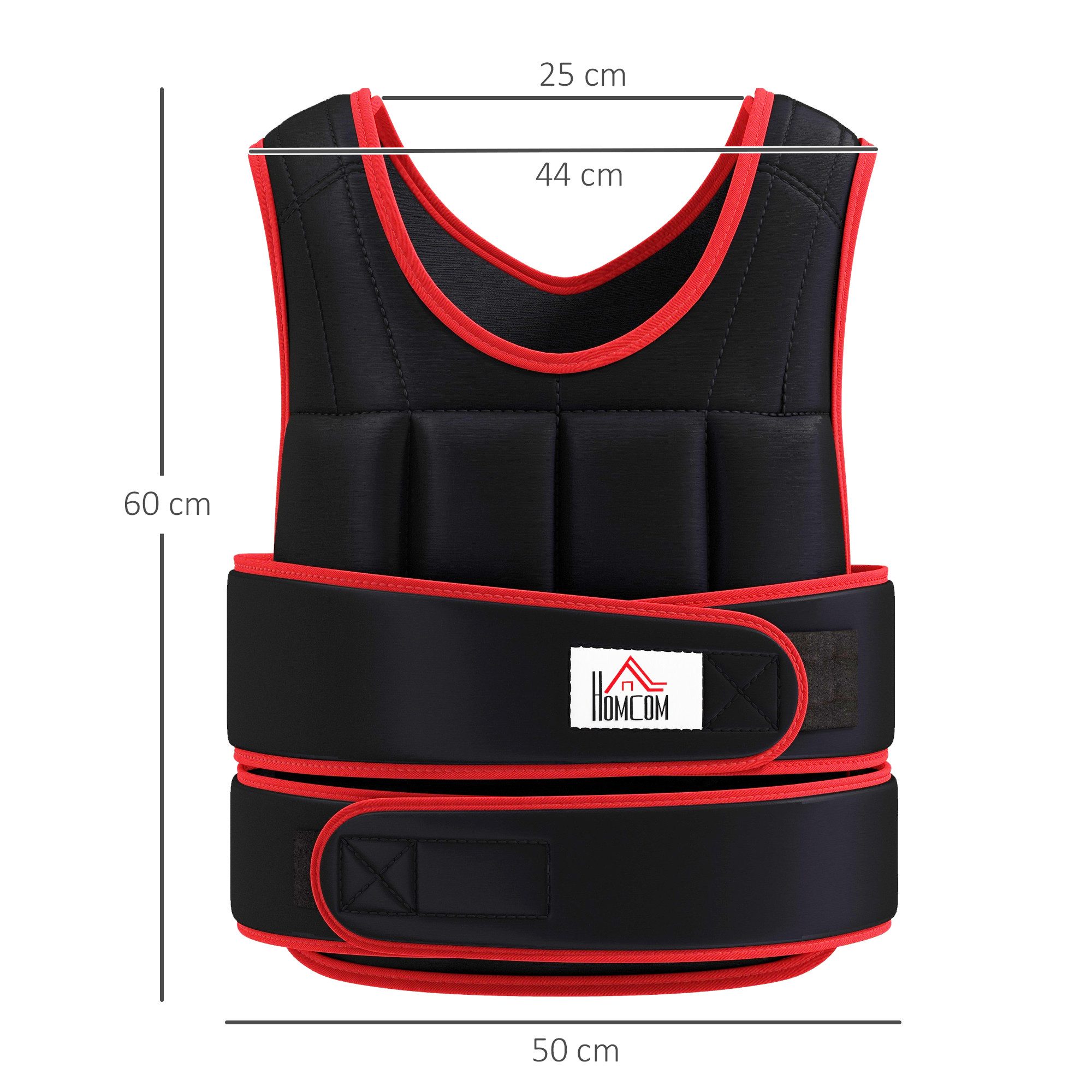FANNOU Gewichtsweste Trainingsweste mit doppelten Gurten, 20kg, verstellbar Krafttraining Fitness Oxford Metall-Sand