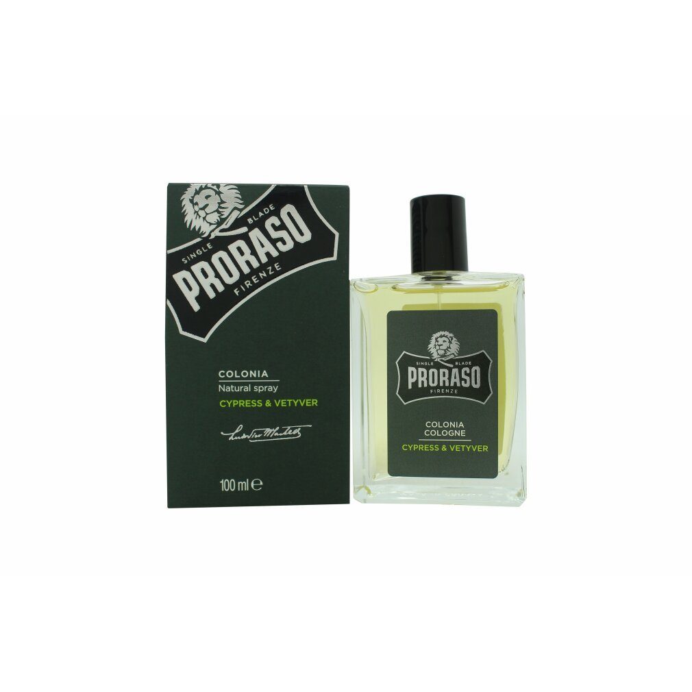 PRORASO Eau de Cologne Cypress & Vetyver Eau de Cologne 100ml Spray