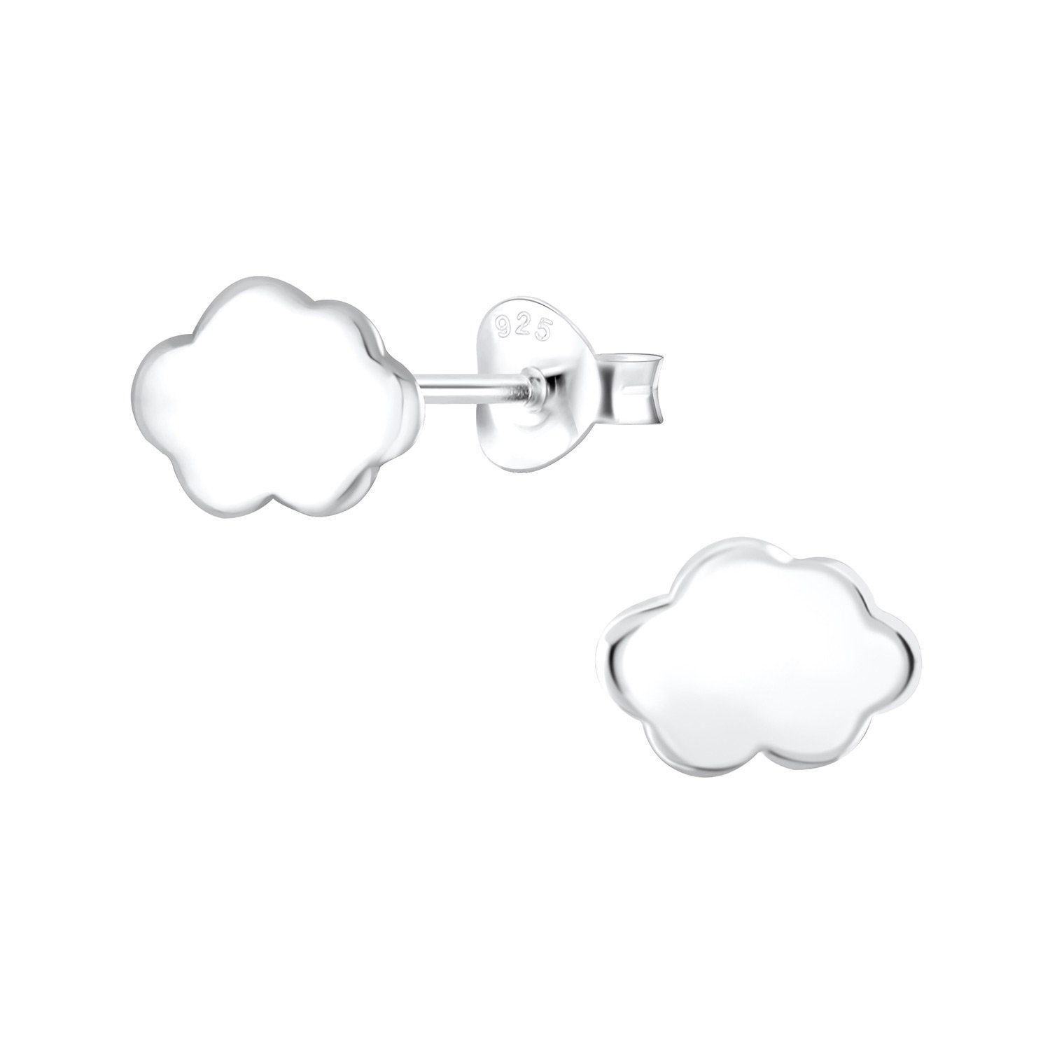 ALEXANDER YORK Paar Ohrstecker WOLKE silber, 2-tlg., 925 Sterling Silber