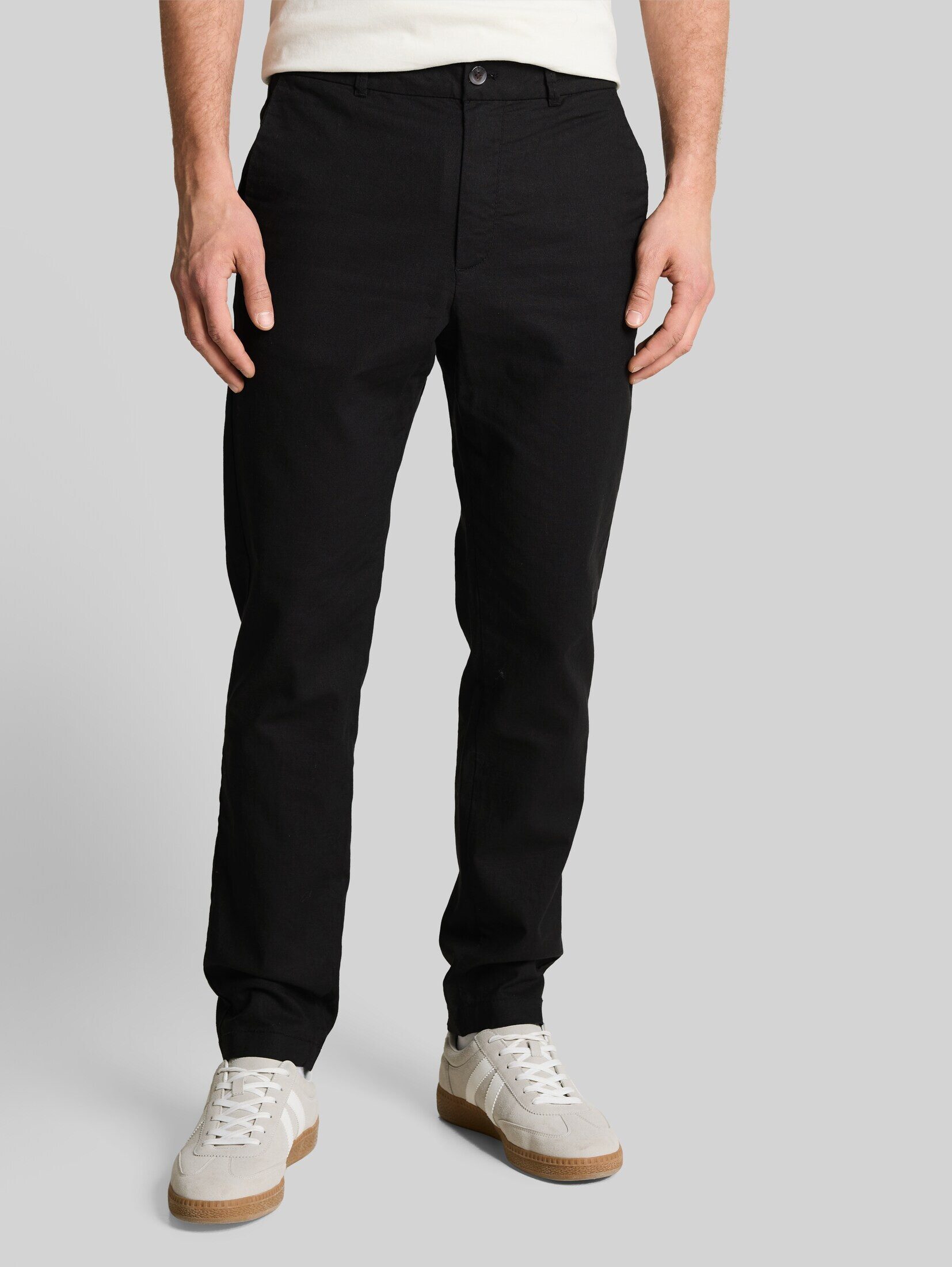 TOM TAILOR Denim Chinohose Hosen & Chino TTTAPERED Relaxed Chino Hose mit Leinenanteil