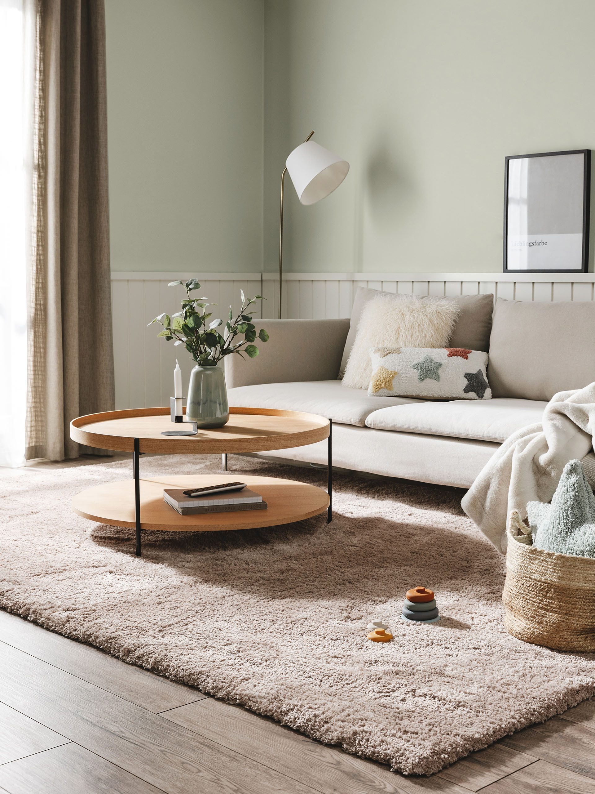 benuta Hochflor-Teppich Cloudy, rechteckig, Höhe: 31 günstig online kaufen