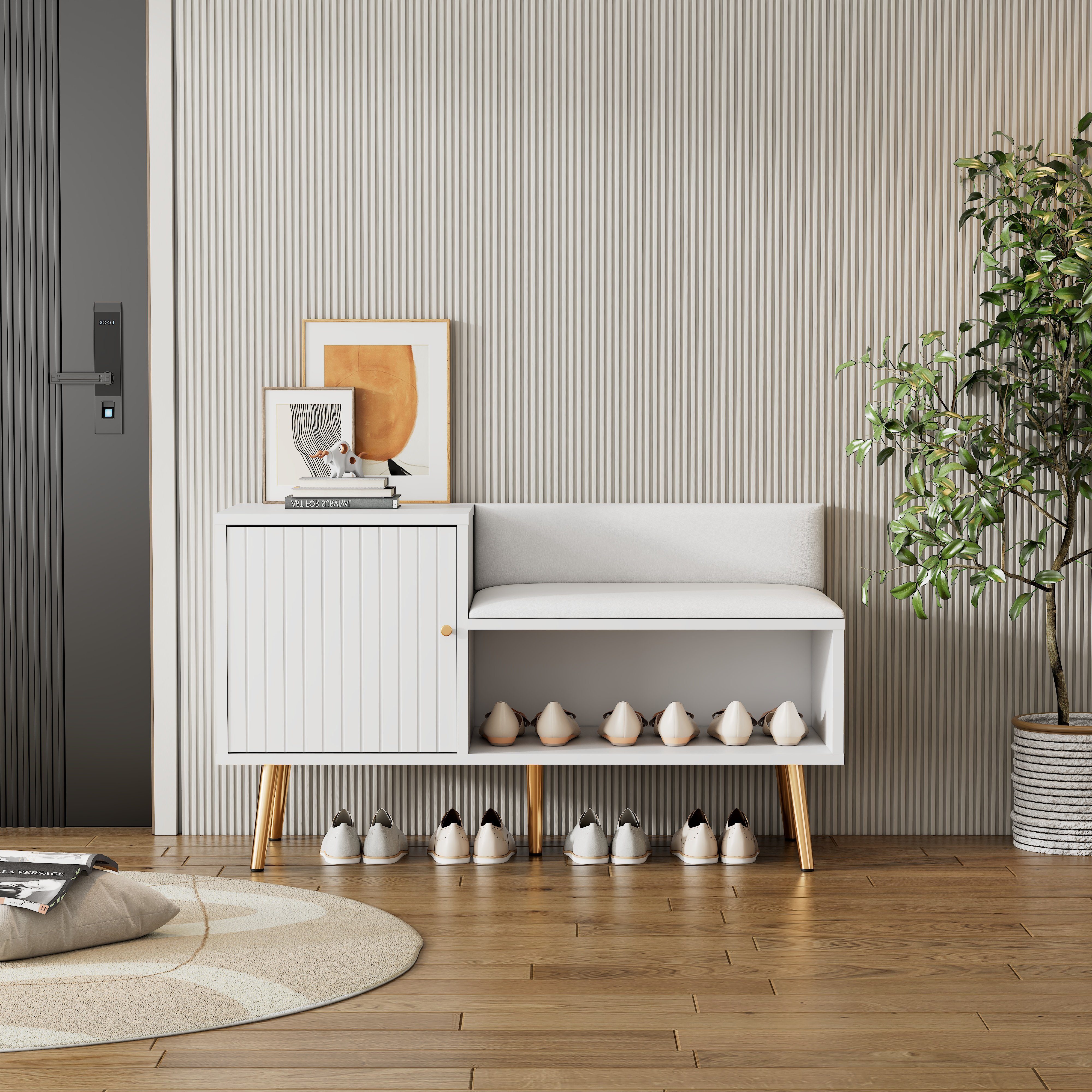 OKWISH Schuhschrank Kommode (Sitzbank mit drei günstig online kaufen
