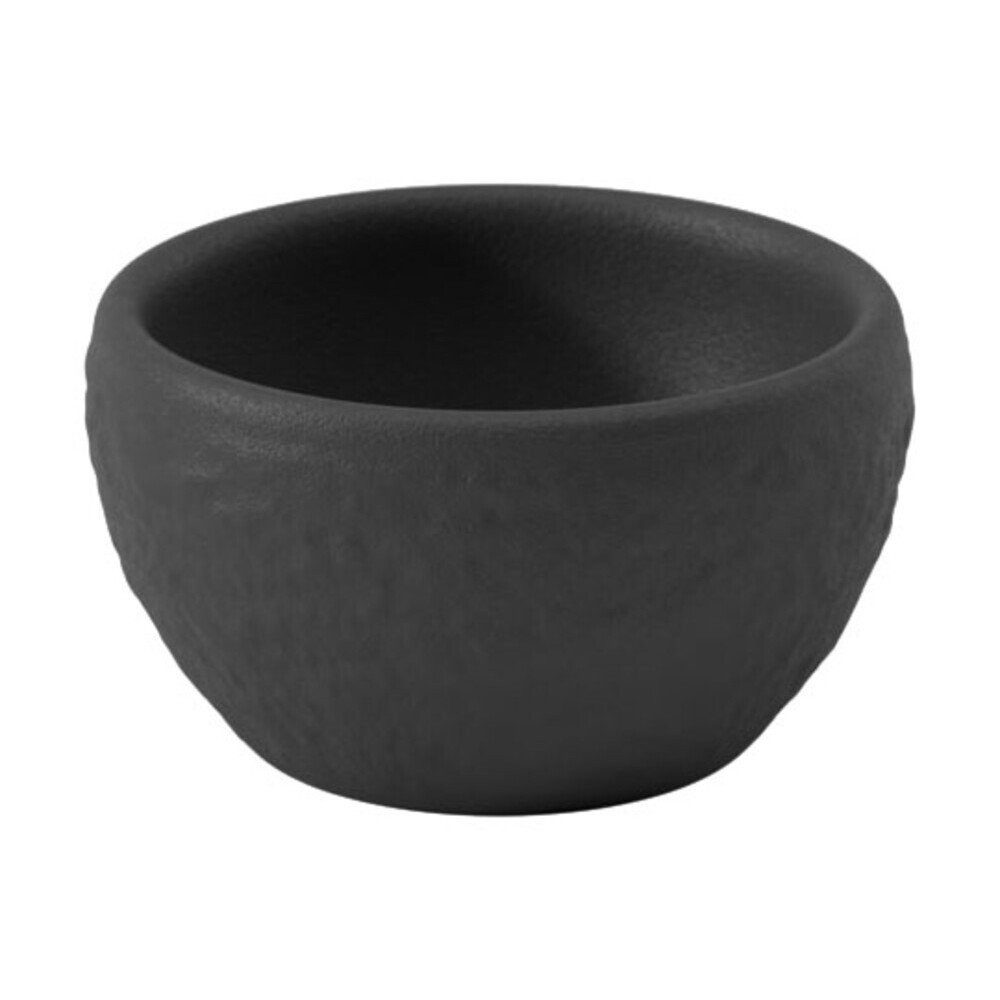 Villeroy & Boch Eierbecher Eierbecher 5 cm Manufacture Rock, (1-tlg), Eierbecher, Ø4,8cm, Premium Porcelain, schwarz