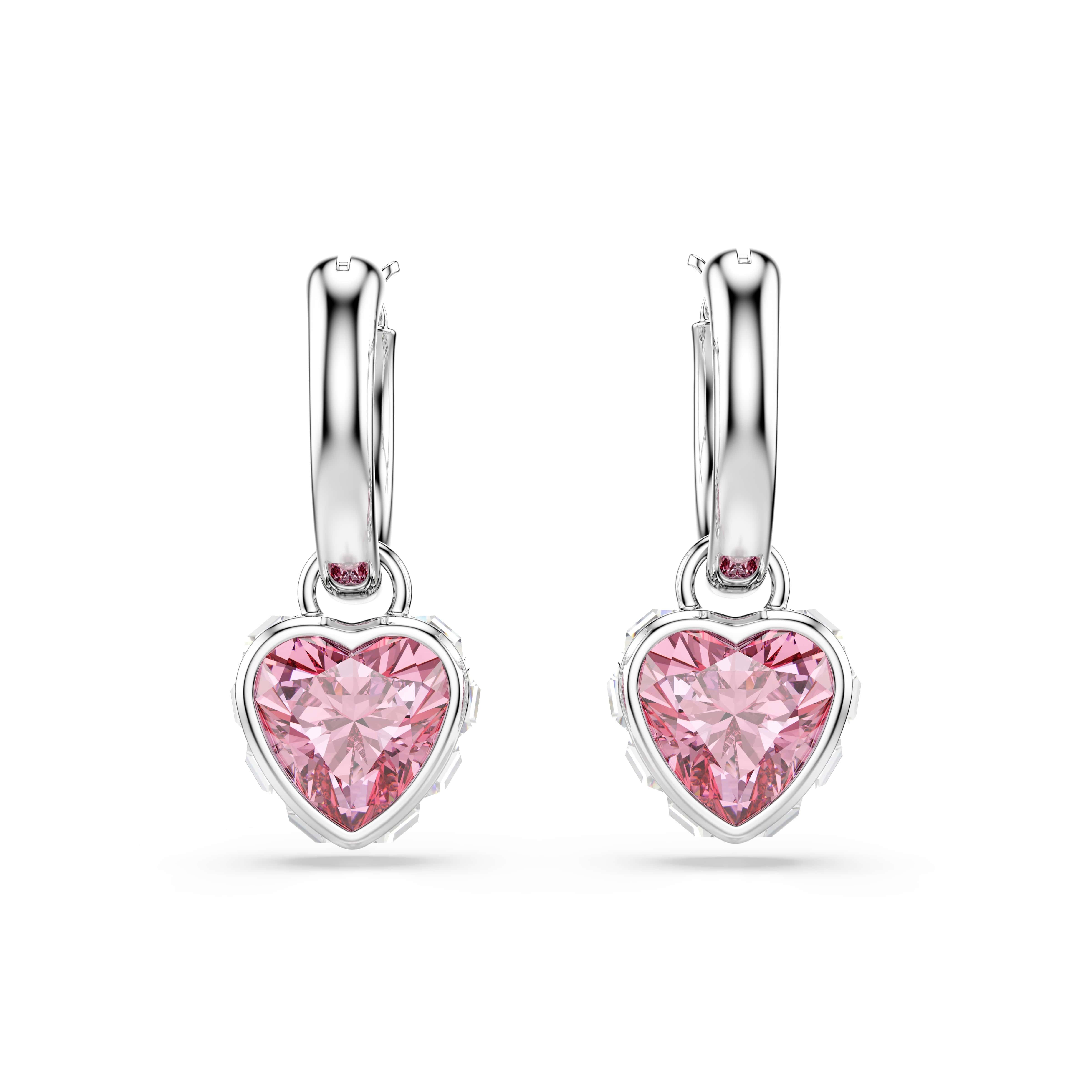 Swarovski Paar Creolen Schmuck Geschenk CHROMA Ohrringe, mit Swarovski® Kristall - Einhänger abnehmbar