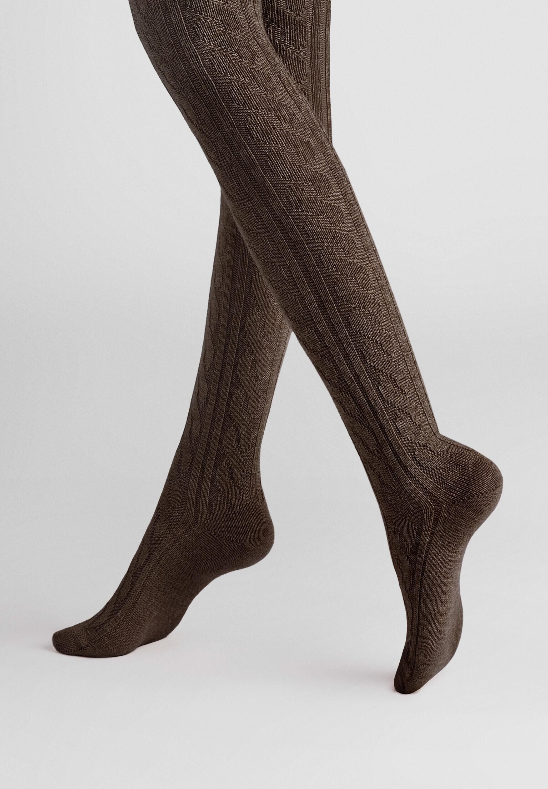 Hudson Strumpfhose Winter Plait 0 DEN (1 St) Strumpfhose mit Zopf-Muster