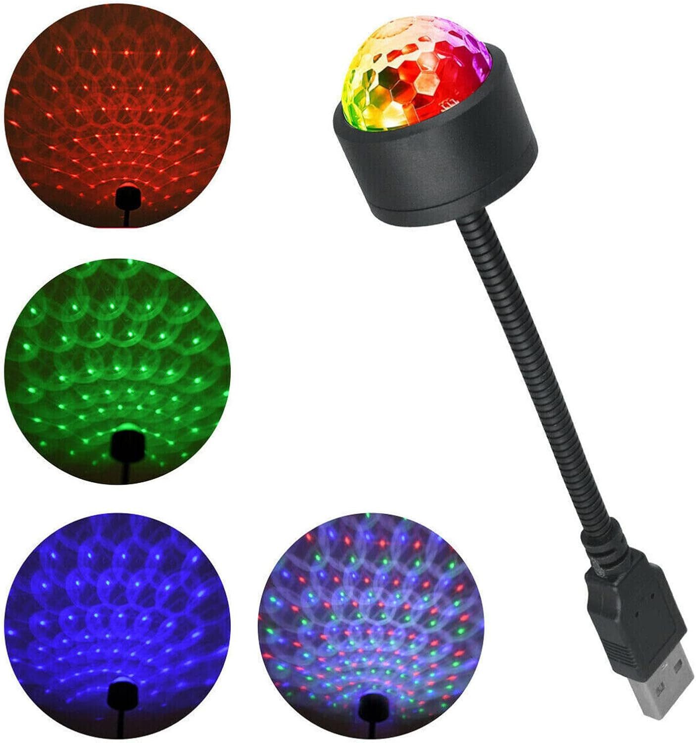 FELIXLEO LED-Sternenhimmel Auto LED Mini Projektor, 360°rotierend Schlafzimmer2 Stück