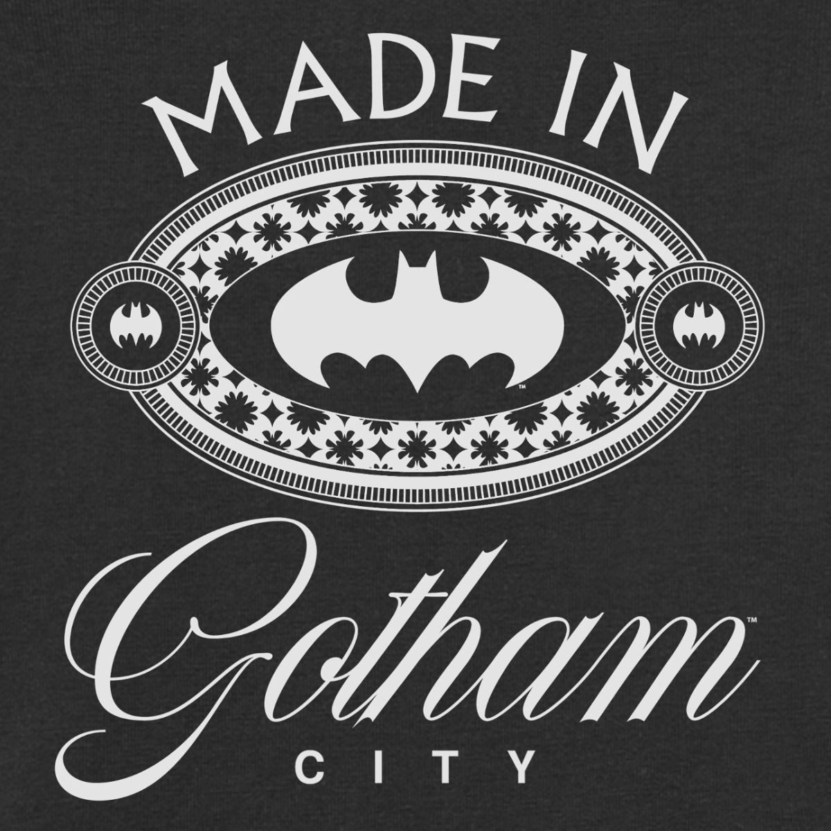 Spreadshirt Kurzarmbody Batman Made In Gotham City Logo Kurzarm Tages Baby Body (1-tlg)