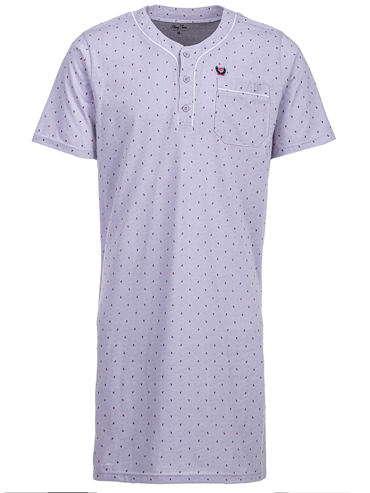 Henry Terre Nachthemd Nachthemd Kurzarm - Zacken günstig online kaufen