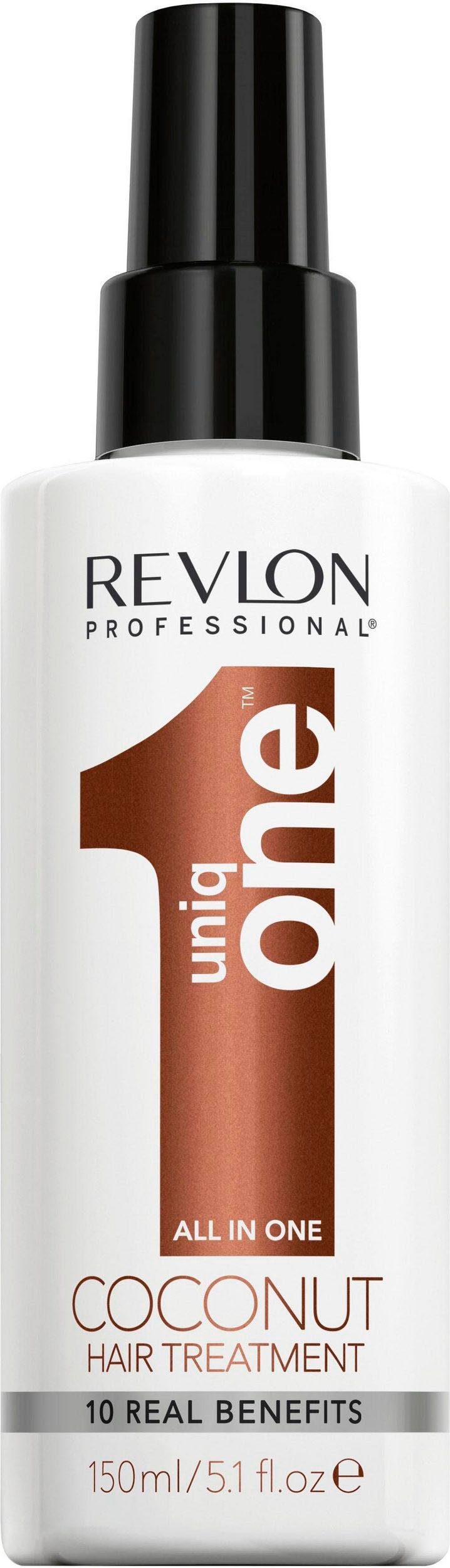 Damen Haarpflege REVLON PROFESSIONAL Leave-in Pflege Uniq One All in One Coconut Hair Treatment, repariert volumengebend